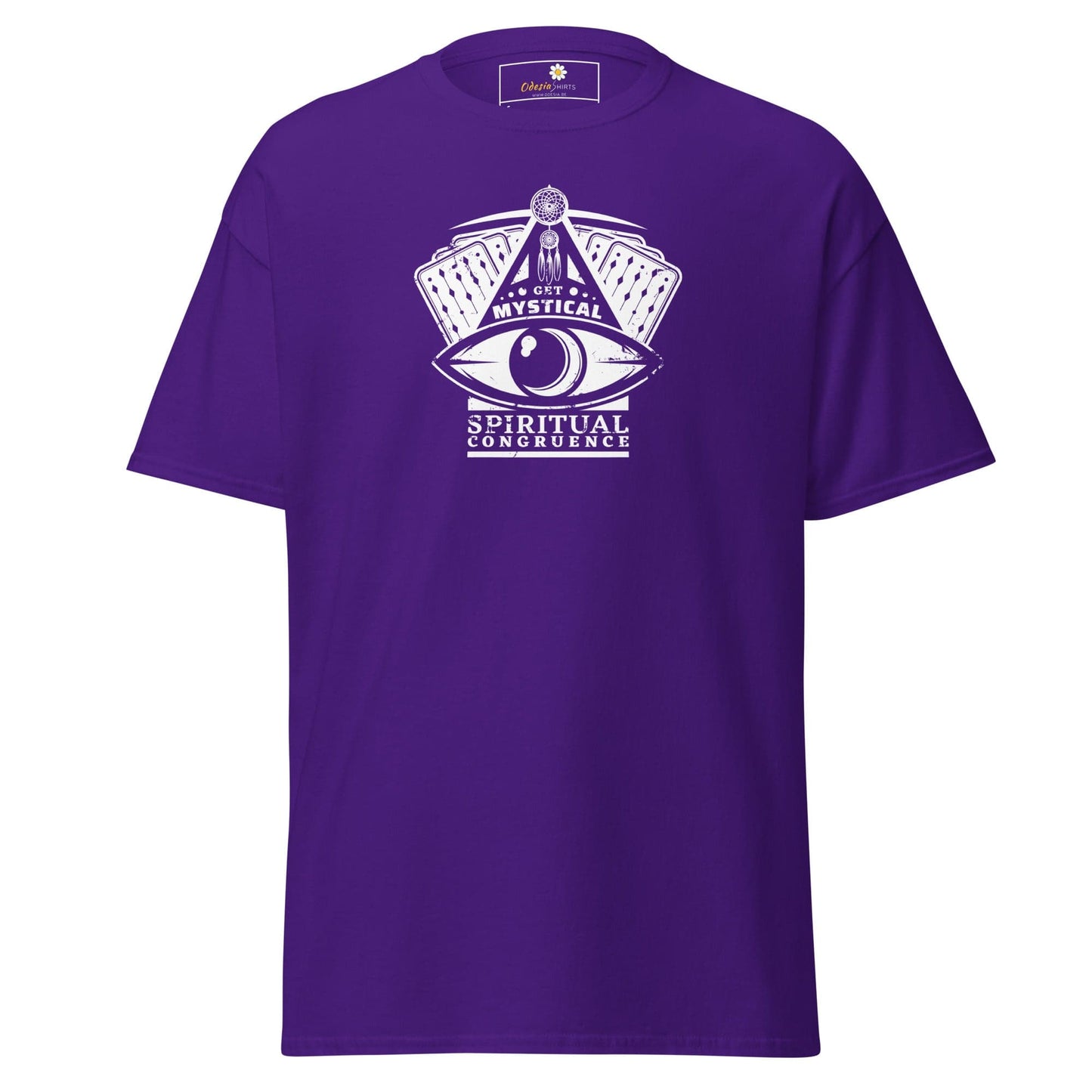 Unisex classic t-shirt - MYSTIC CARDS EYE - REGULAR - Purple / S
