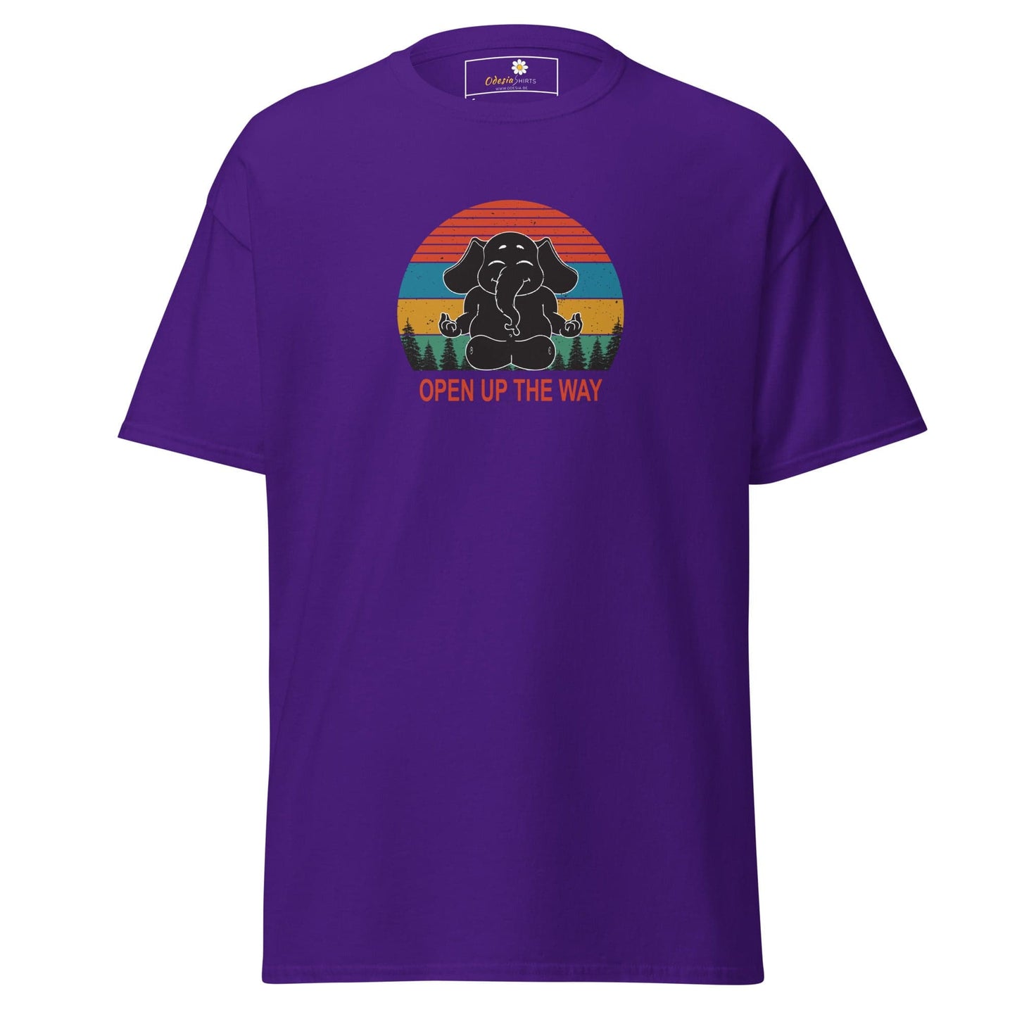 Unisex classic t-shirt - WILDLIFE ELEPHANT SPIRITUAL - REGULAR - Purple / S