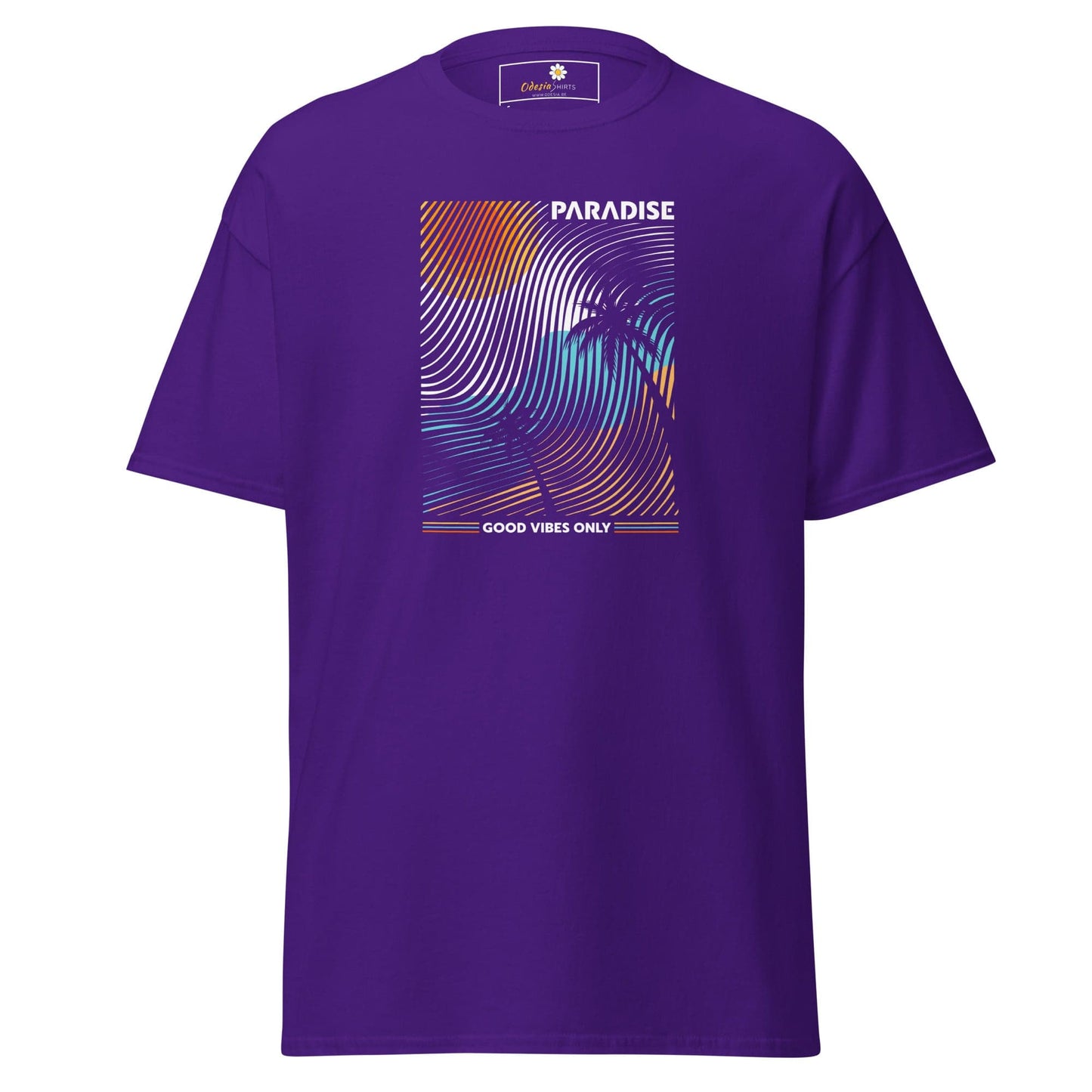 Unisex classic t-shirt - SUMMER PARADISE COLORFULL - REGULAR - Purple / S