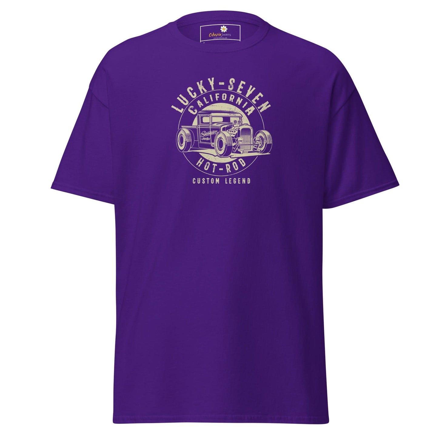 Unisex classic t-shirt - MOTOR LUCKY SEVEN - REGULAR - Purple / S