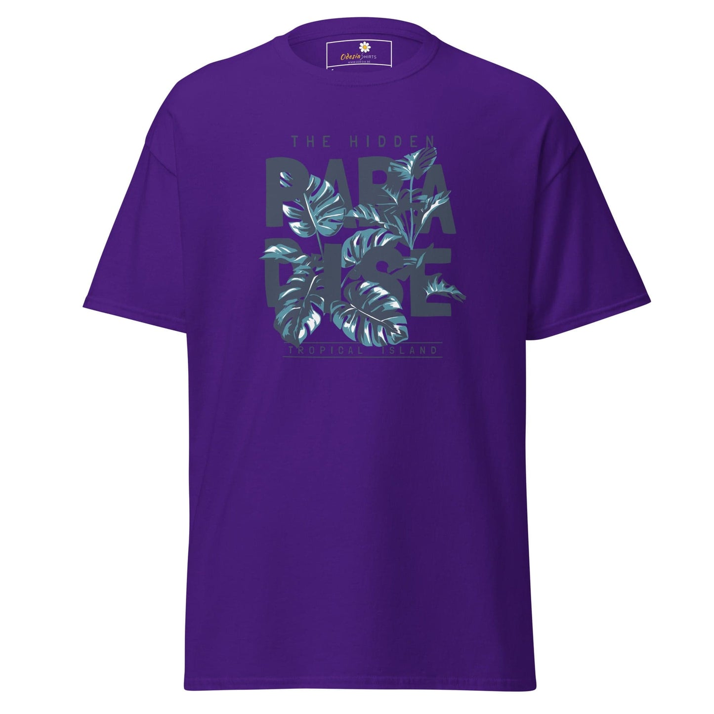 Unisex classic t-shirt - SUMMER HIDDEN PARADISE - REGULAR - Purple / S