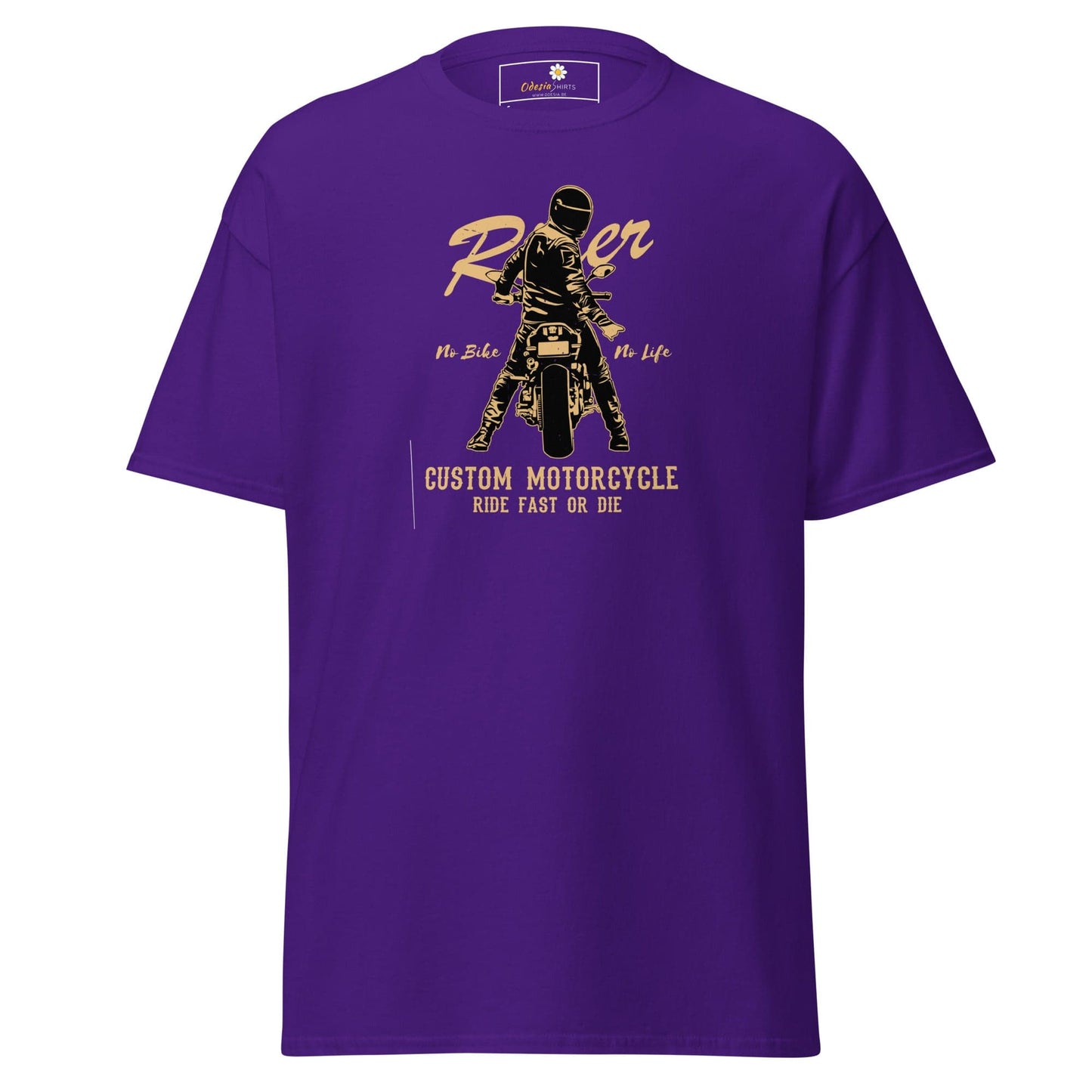 Unisex classic t-shirt - SPORT RIDER MOTORCYCLE - REGULAR - Purple / S