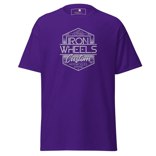 Unisex classic t-shirt - MISC IRON WHEELS - REGULAR - Purple / S