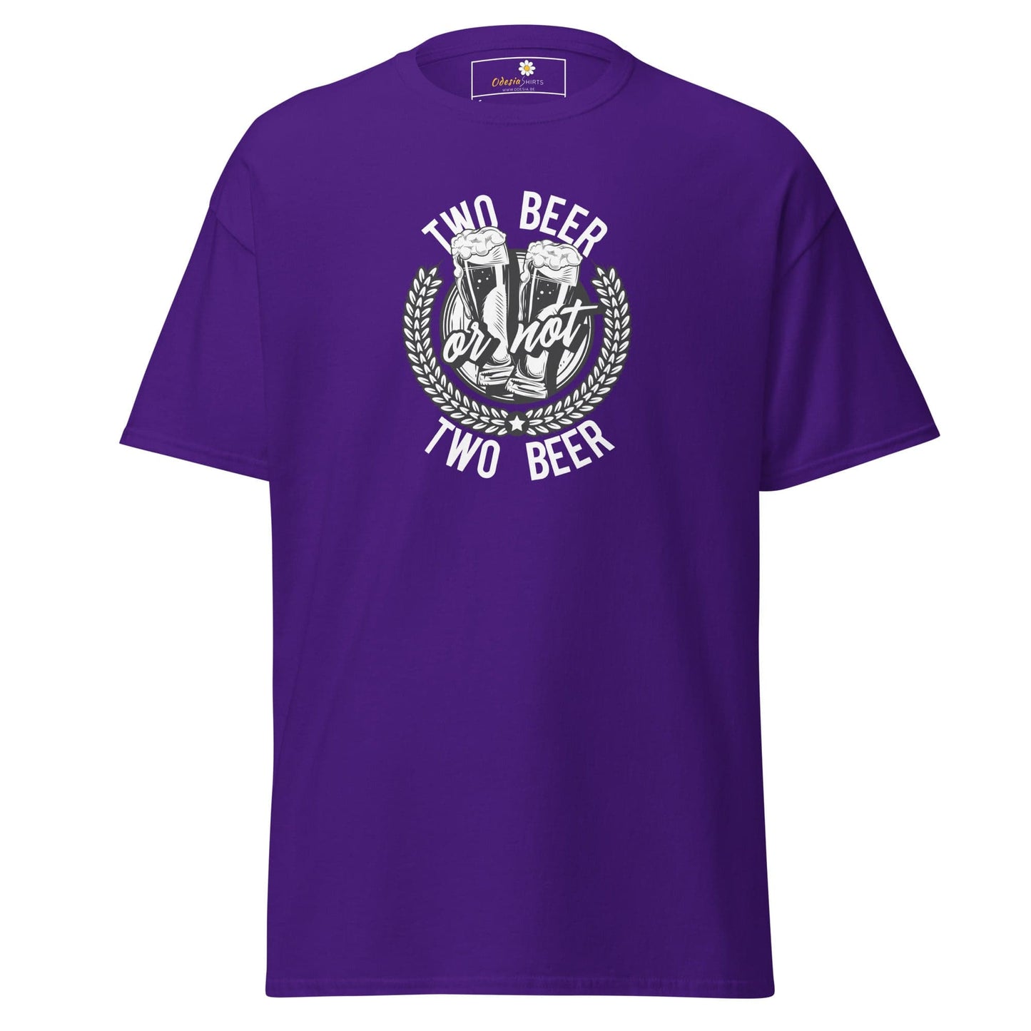 Unisex classic t-shirt - FUN TWO BEER OR NOT - REGULAR - Purple / S
