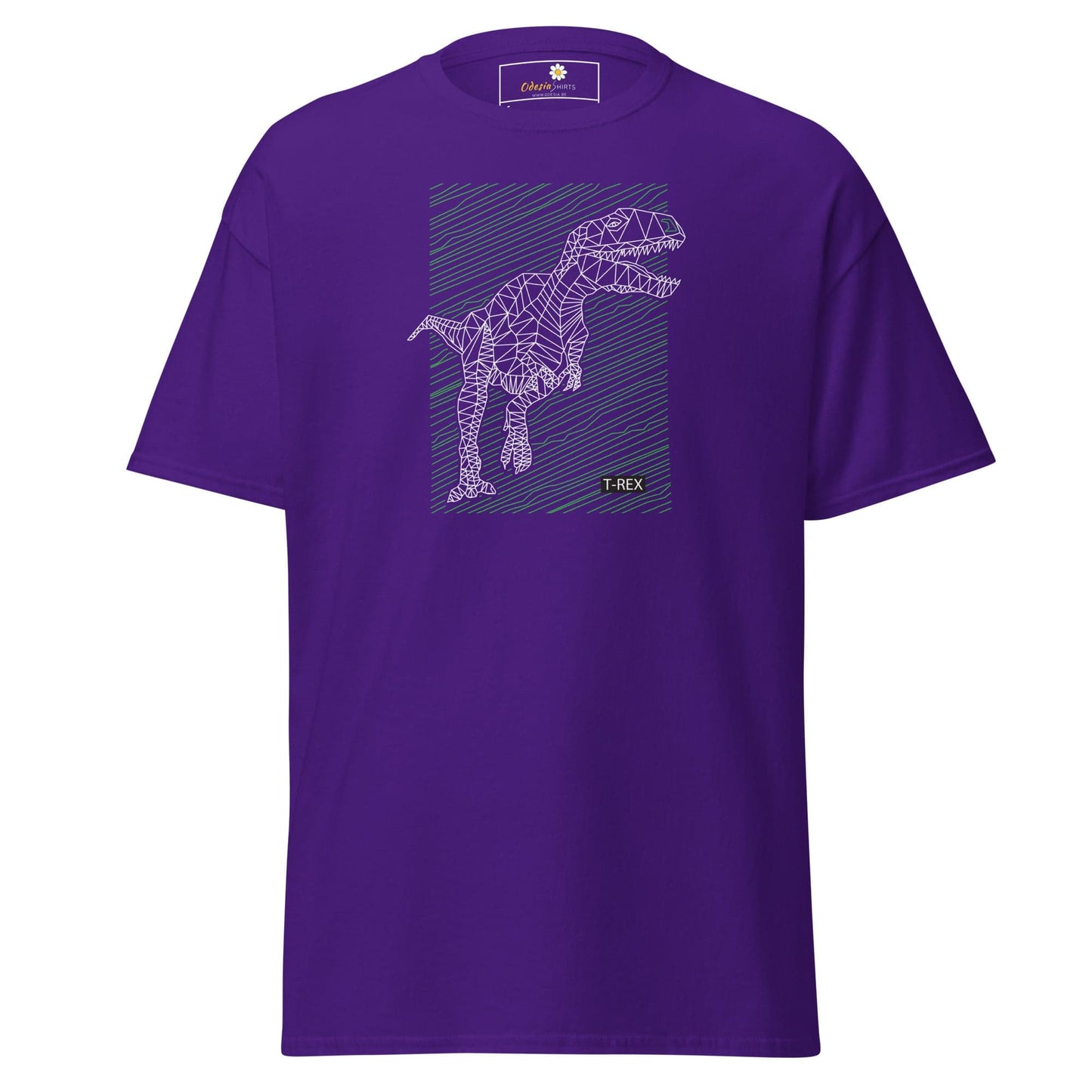 Unisex classic t-shirt - WILD LIFE TREX DINOSAURUS - REGULAR - Purple / S