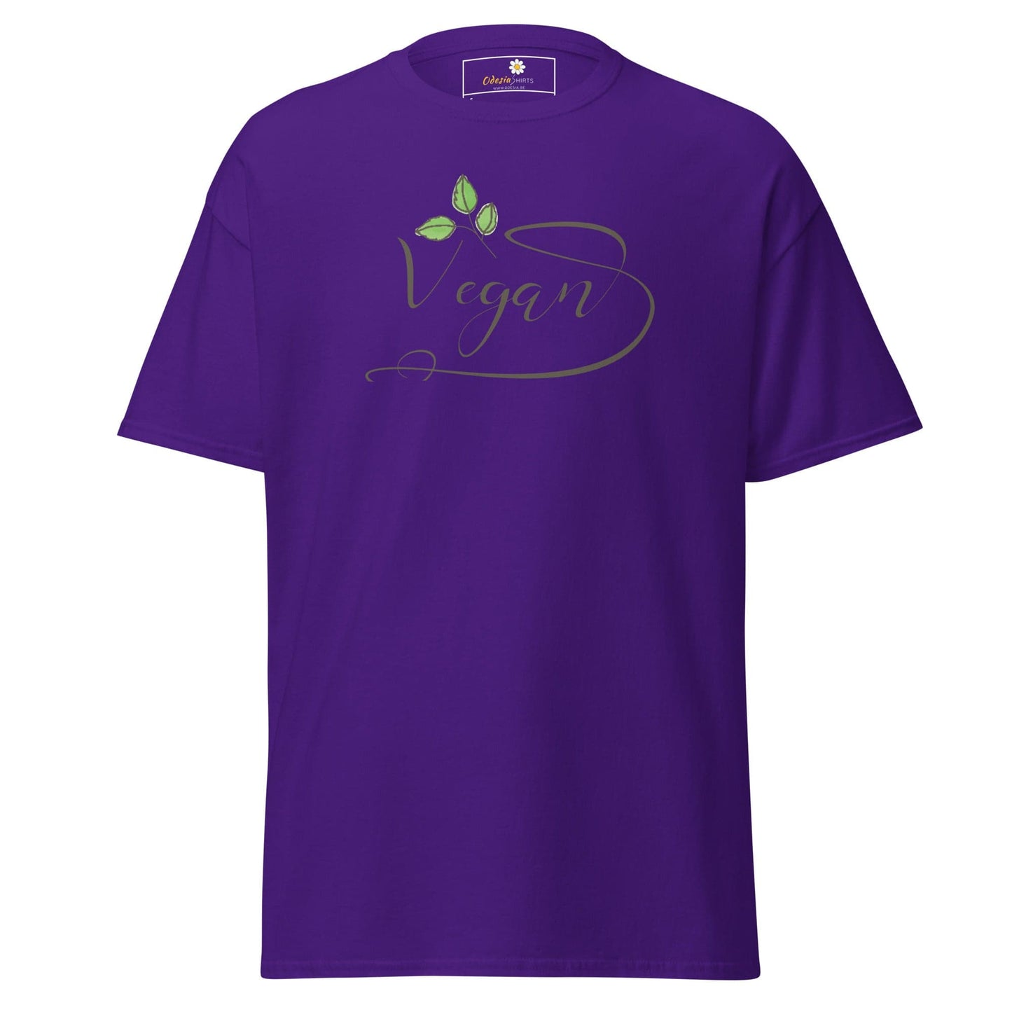 Unisex classic t-shirt - VEGAN GLORY - REGULAR - Purple / S