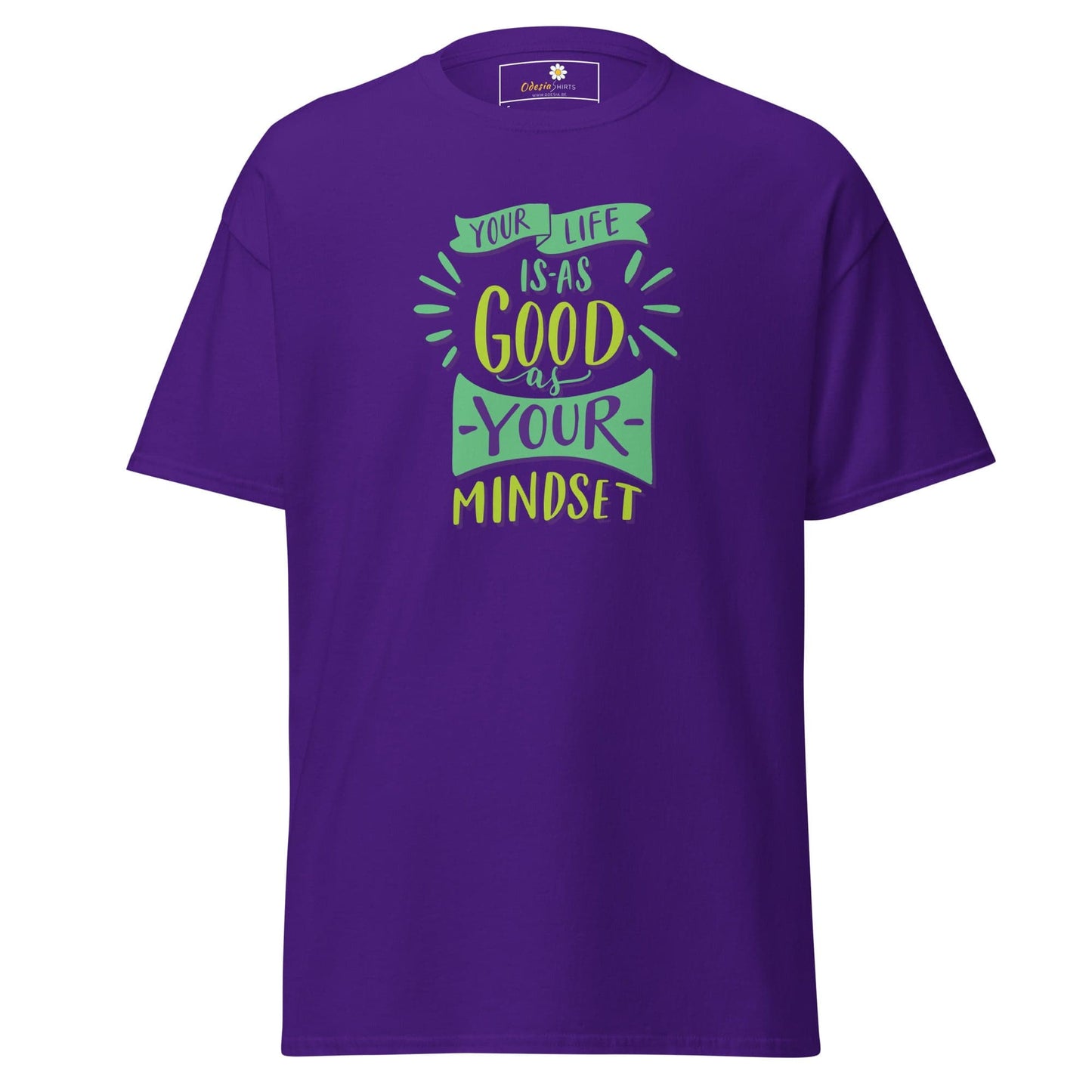 Purple T-Shirt with Motivational Quote from T-SHIRT DESIGN TEE for Men and Women