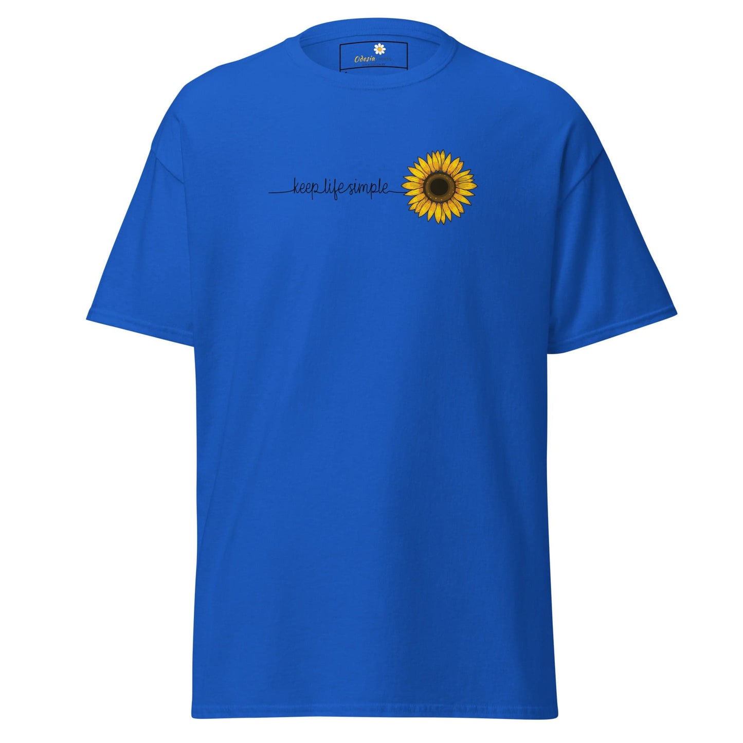 Unisex classic t-shirt - NATURE LIFE SIMPLE FLOWER - REGULAR - Royal / S