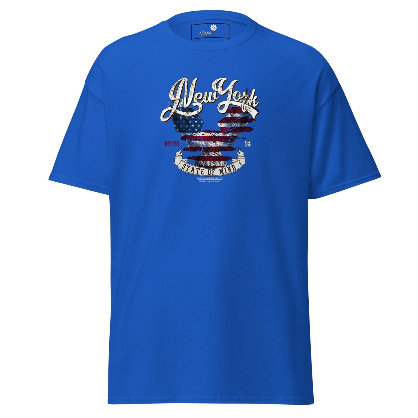 Unisex classic t-shirt - COUNTRY NEW YORK STATE OF MIND - REGULAR - Royal / S