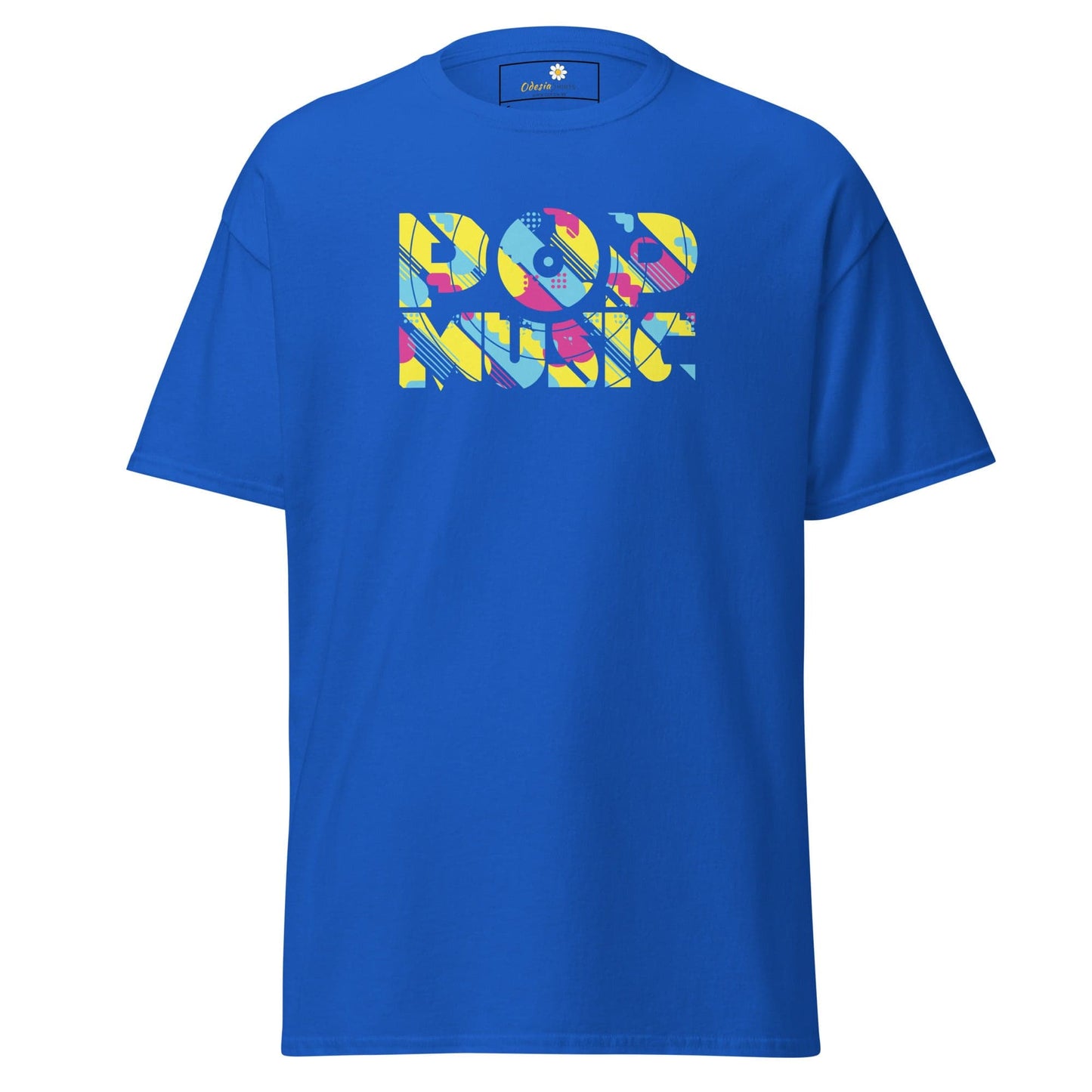 Unisex classic t-shirt - MUSIC POP VINTAGE - REGULAR - Royal / S