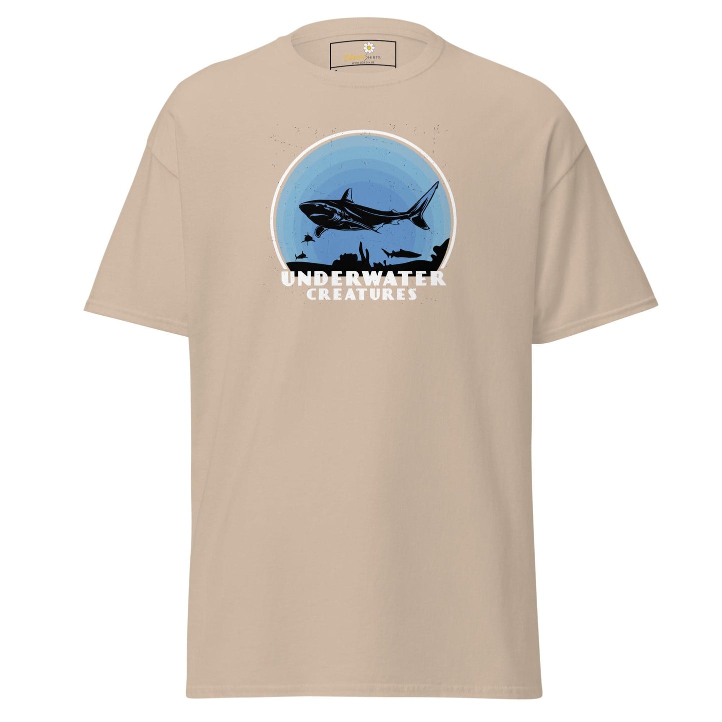 Unisex classic t-shirt - WILD LIFE SHARK UNDERWATER - REGULAR - Sand / S