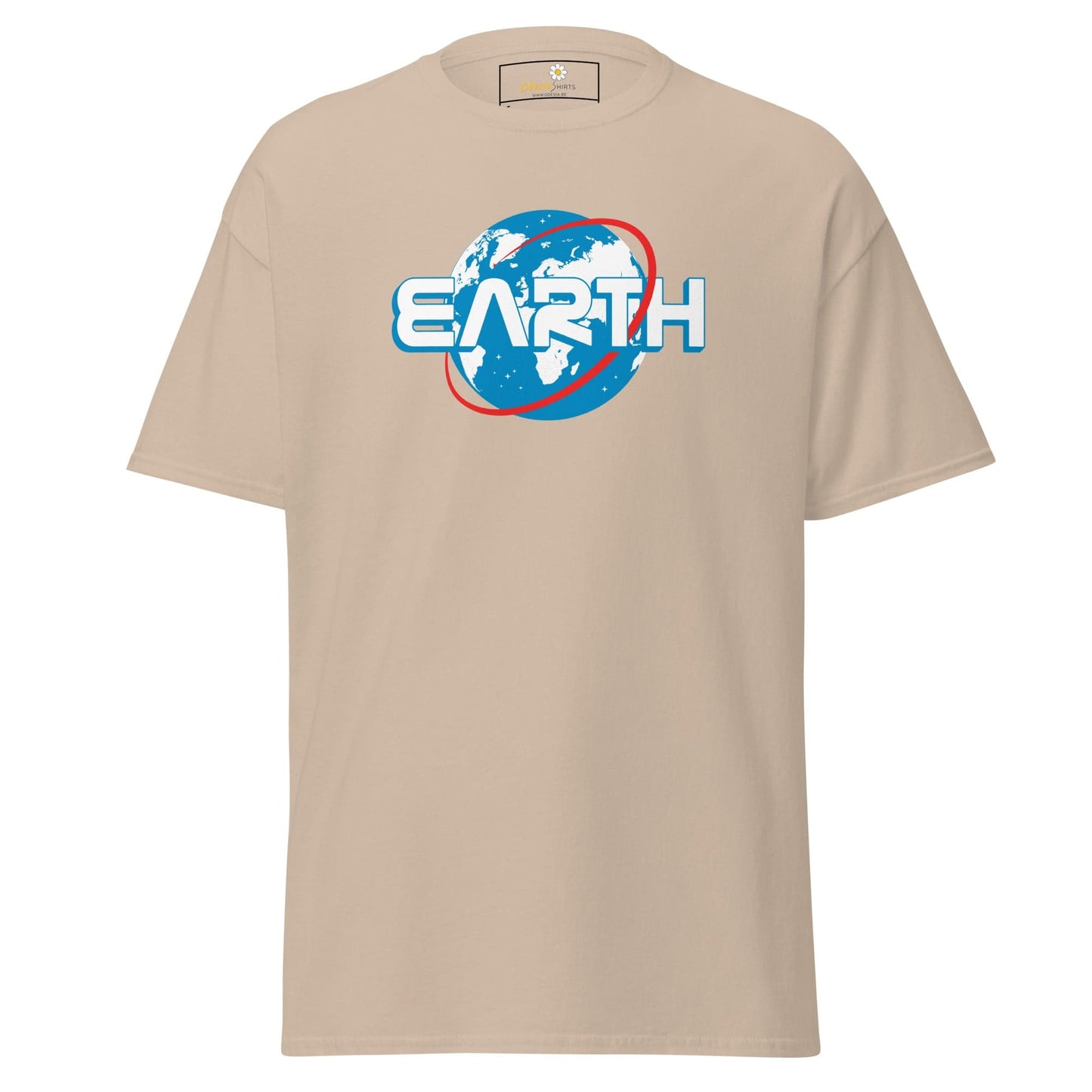 Unisex classic t-shirt - SPACE ASTRONAUT EARTH - REGULAR - Sand / S
