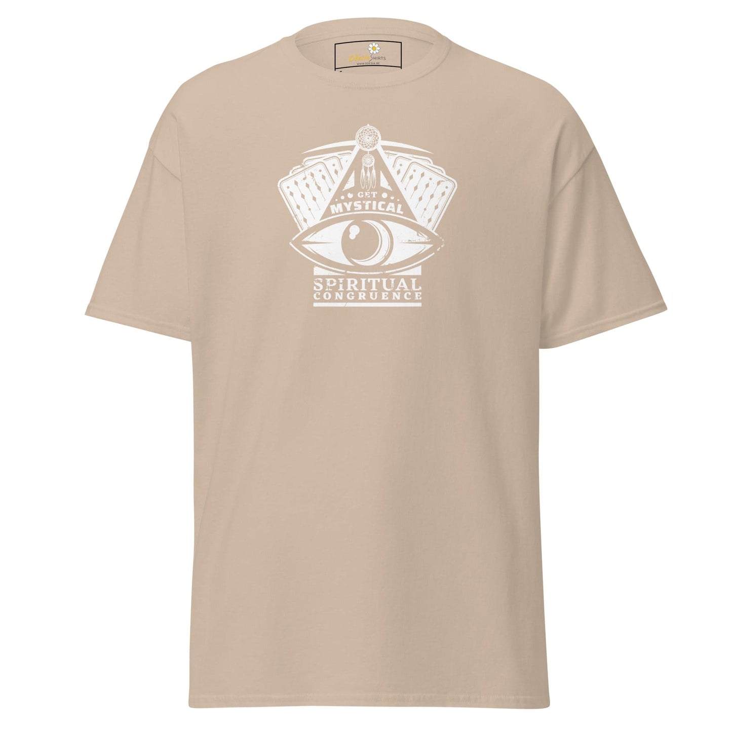 Unisex classic t-shirt - MYSTIC CARDS EYE - REGULAR - Sand / S