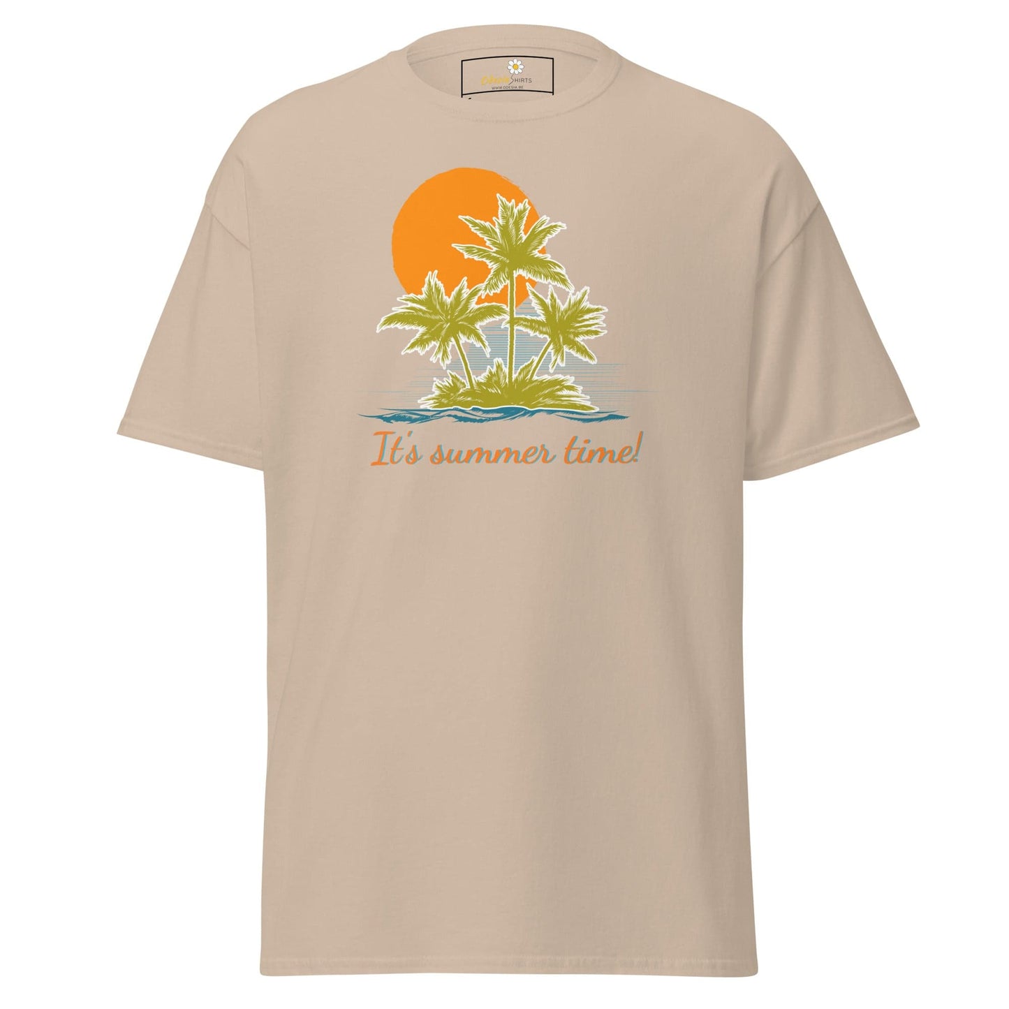 Unisex classic t-shirt - SUMMER TROPICAL TREES - REGULAR - Sand / S