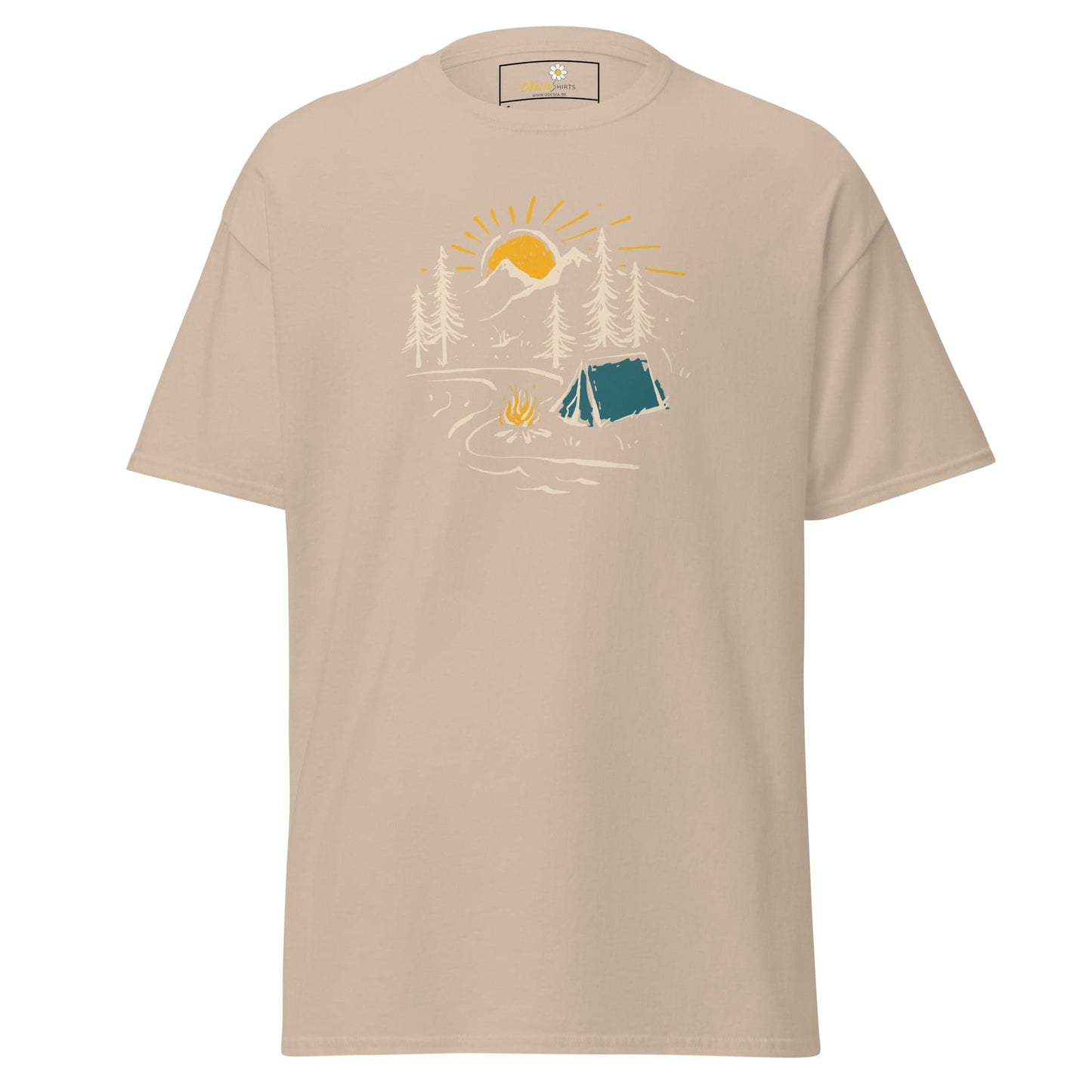Unisex classic t-shirt - ADVENTURE CAMPFIRE CIRCLE - REGULAR - Sand / S