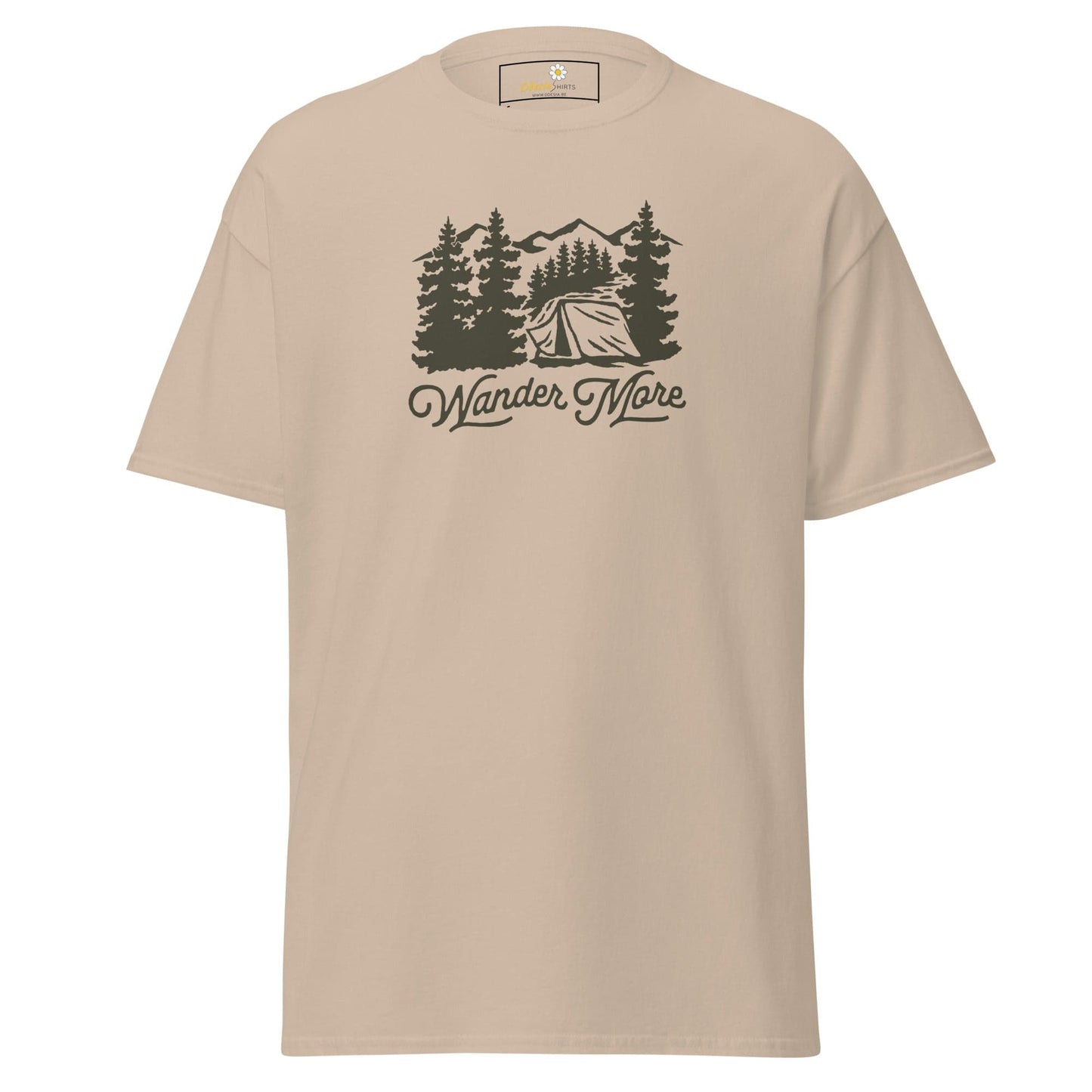 Unisex classic t-shirt - ADVENTURE OUTDOORS WANDER - REGULAR - Sand / S