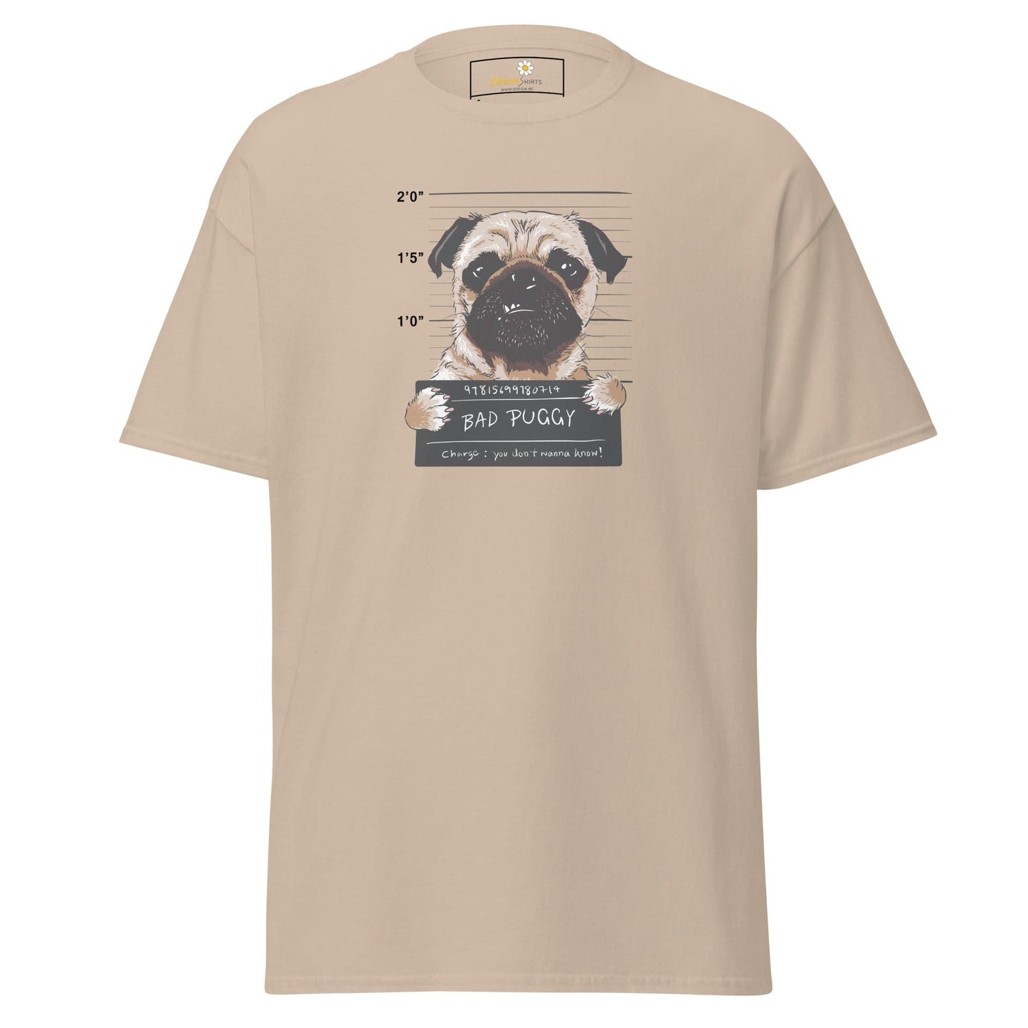 Unisex classic t-shirt - ANIMALS BAD PUPPY - REGULAR - Sand / S
