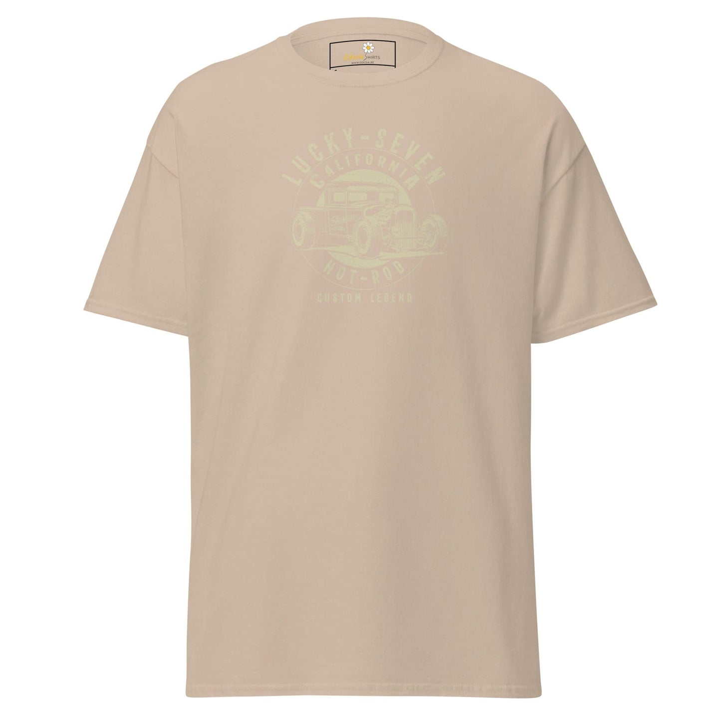 Unisex classic t-shirt - MOTOR LUCKY SEVEN - REGULAR - Sand / S