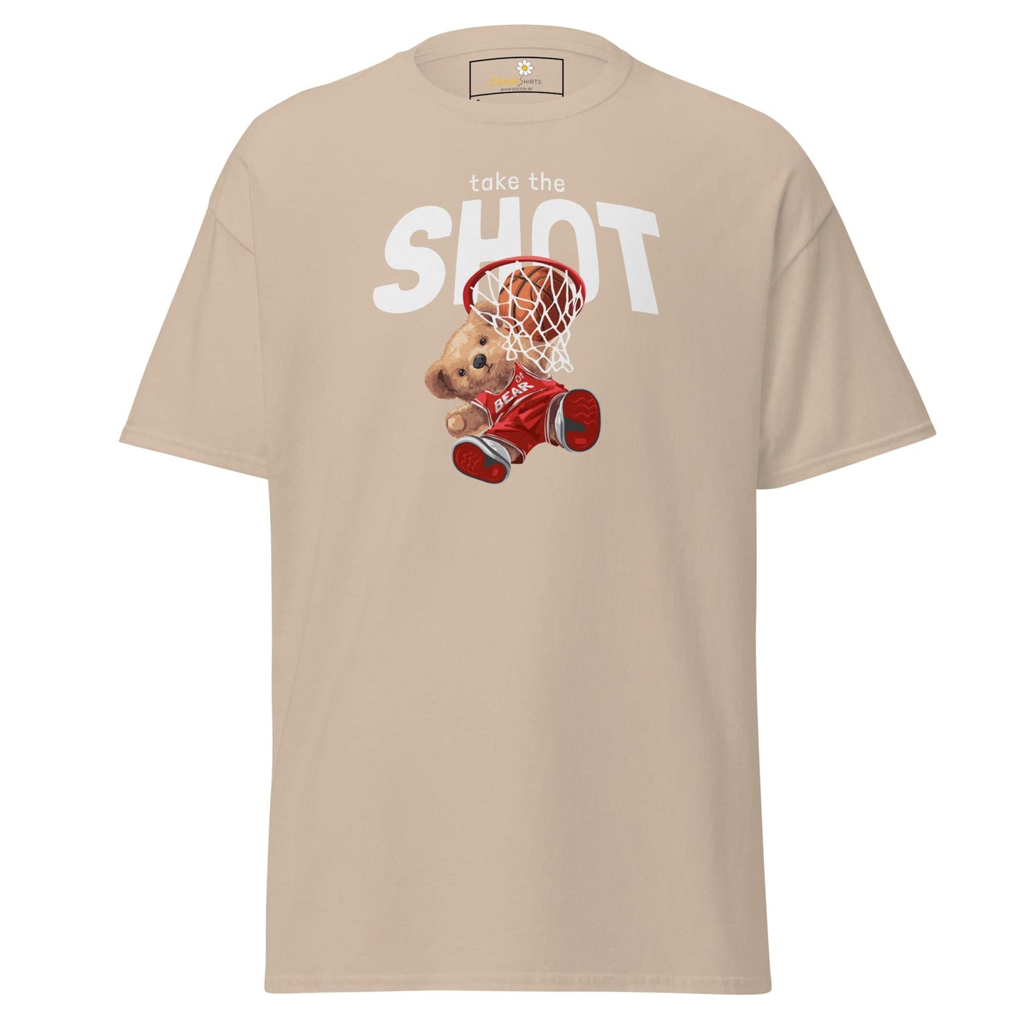 Unisex classic t-shirt - FUN TAKE THE SHOT - REGULAR - Sand / S