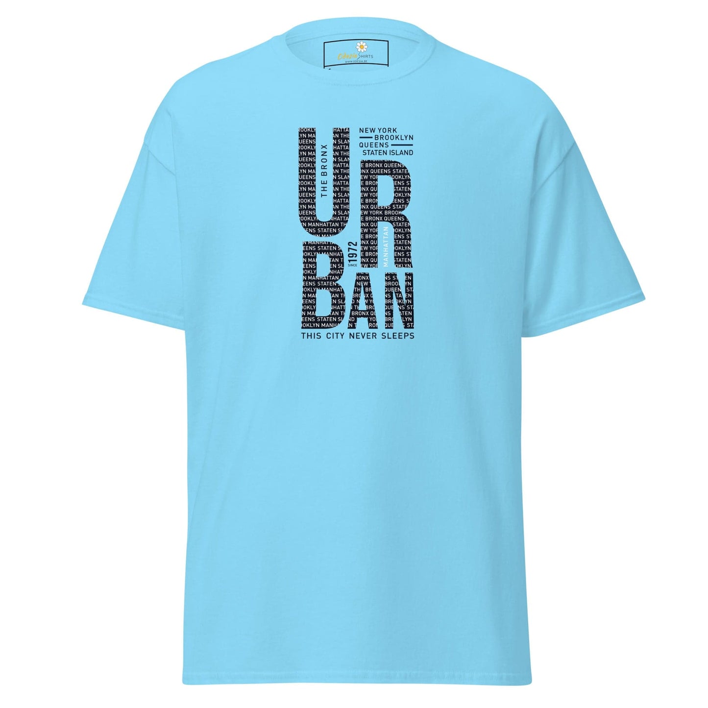 Unisex classic t-shirt - URBAN DESIGN - REGULAR - Sky / S