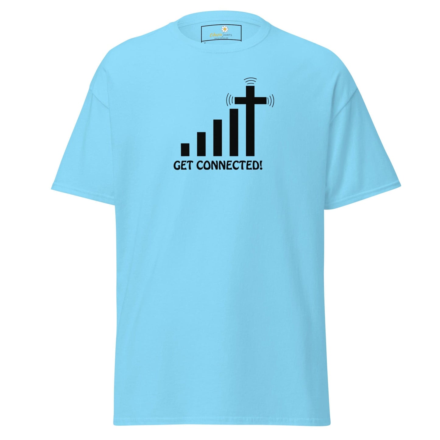 Unisex classic t-shirt - SPIRITUAL GET CONNECTED - REGULAR - Sky / S