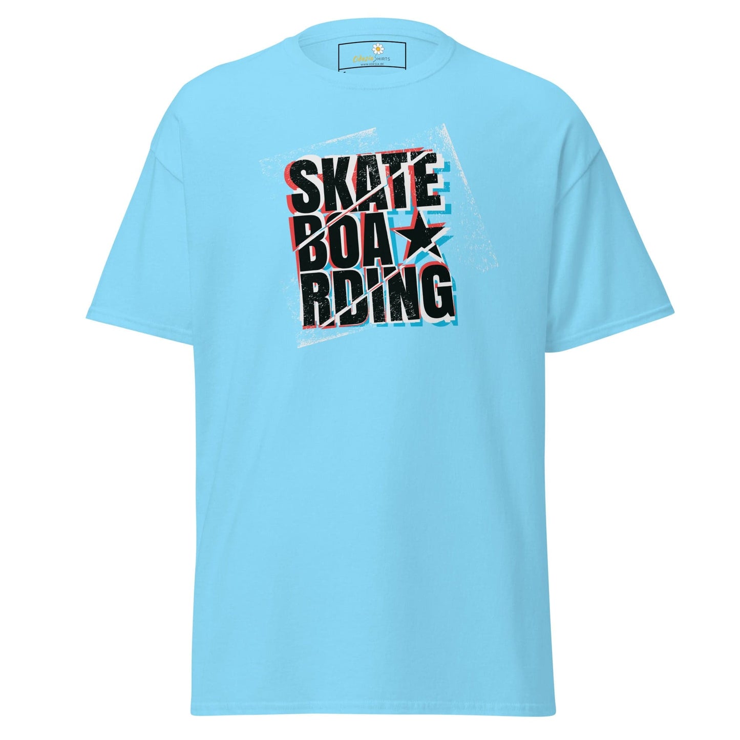 Unisex classic t-shirt - URBAN SPORT SKATEBOARDING - REGULAR - Sky / S