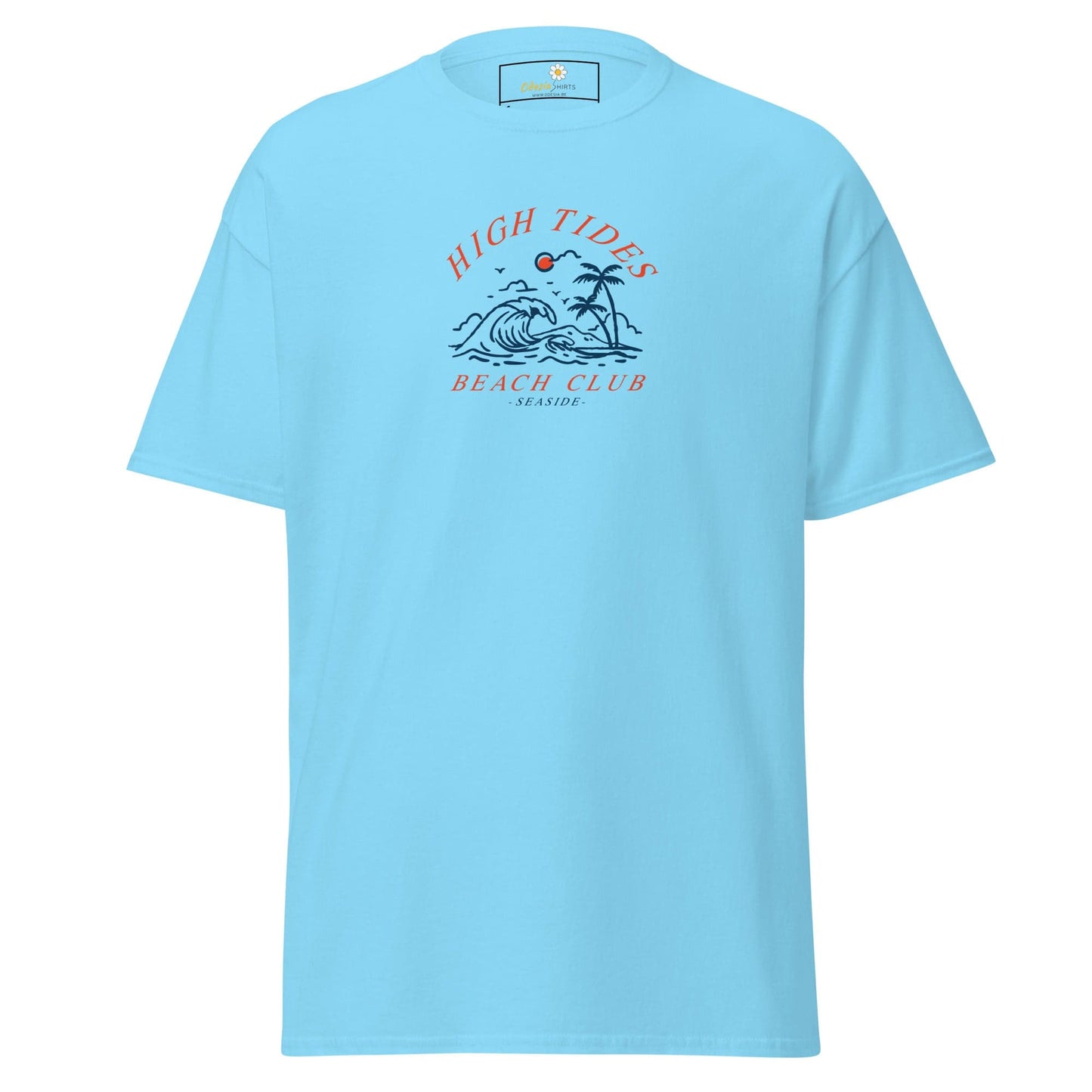 Unisex classic t-shirt - SUMMER HIGH TIDES BEACH CLUB - REGULAR - Sky / S