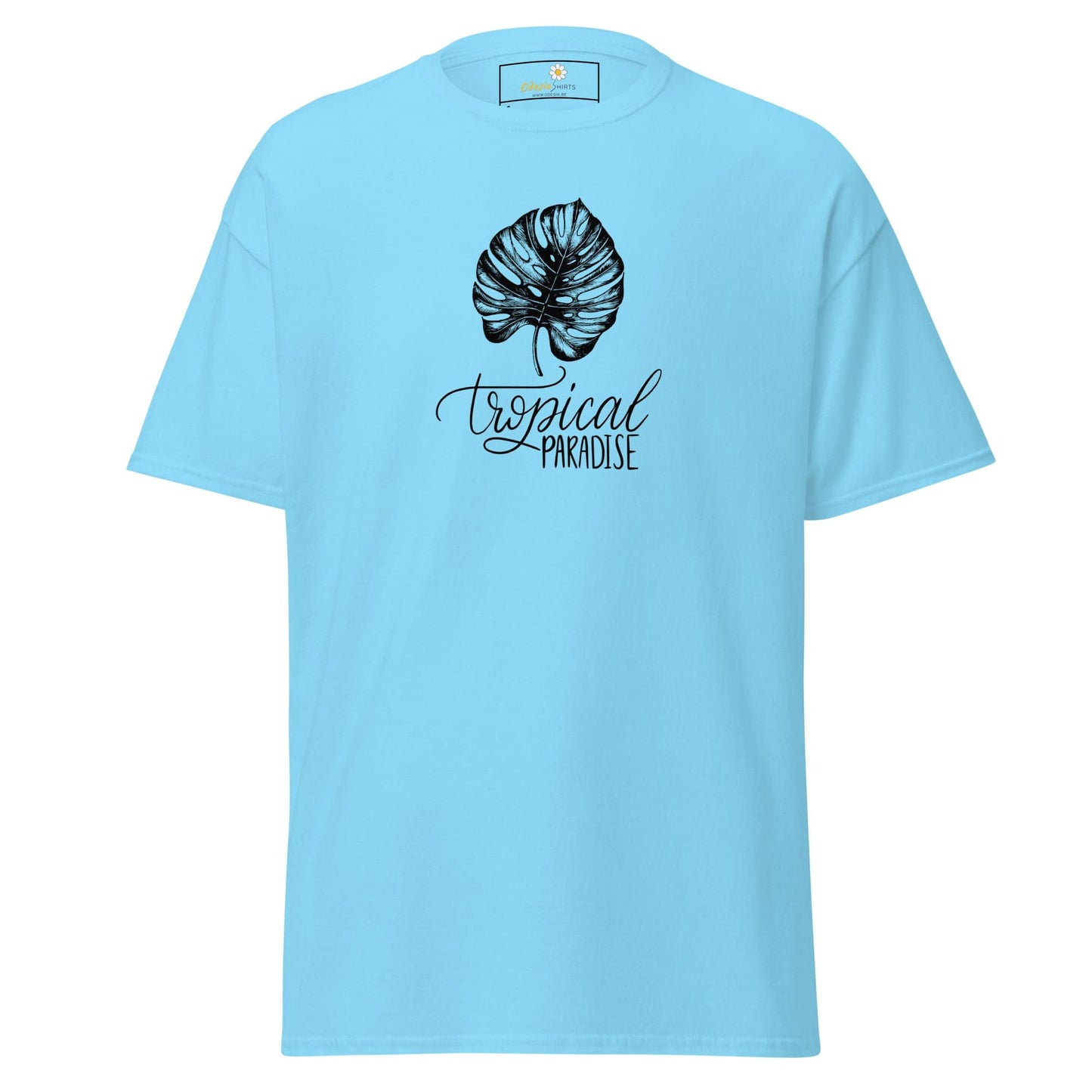Unisex classic t-shirt - NATURE TROPICAL PARADISE - REGULAR - Sky / S
