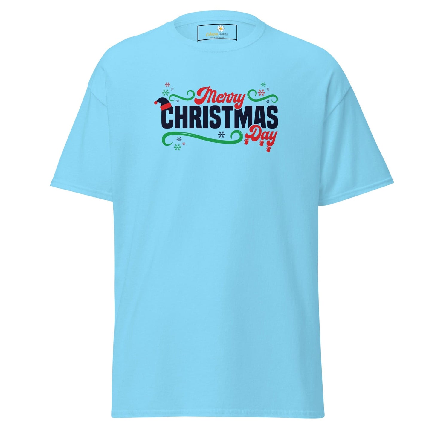 Unisex classic t-shirt - SEASONAL MERRY CHRISTMAS - REGULAR - Sky / S
