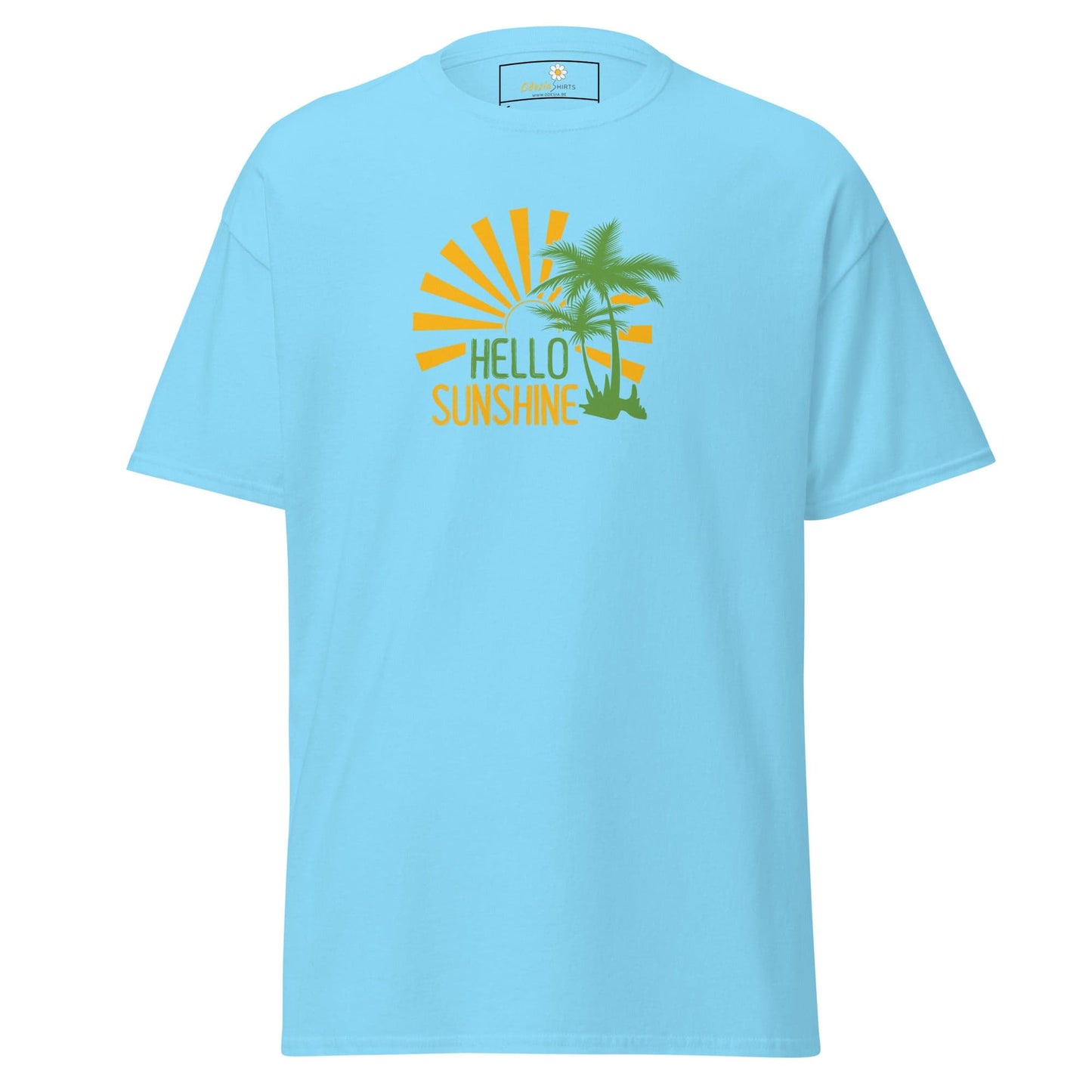 Unisex classic t-shirt - SUMMER HELLO SUNSHINE - REGULAR - Sky / S