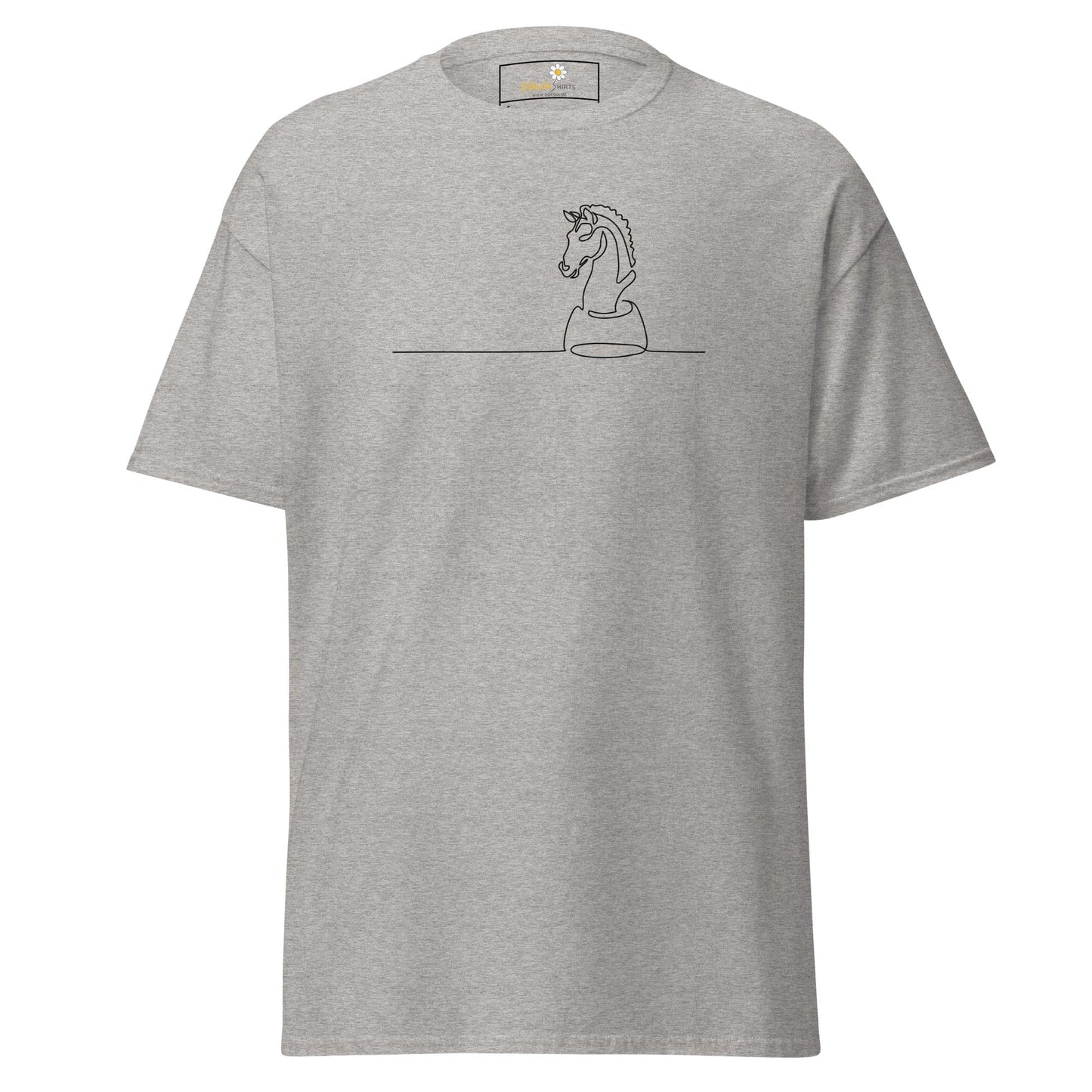 Unisex classic t-shirt - SPORT CHESS HORSE - REGULAR - Sport Grey / S