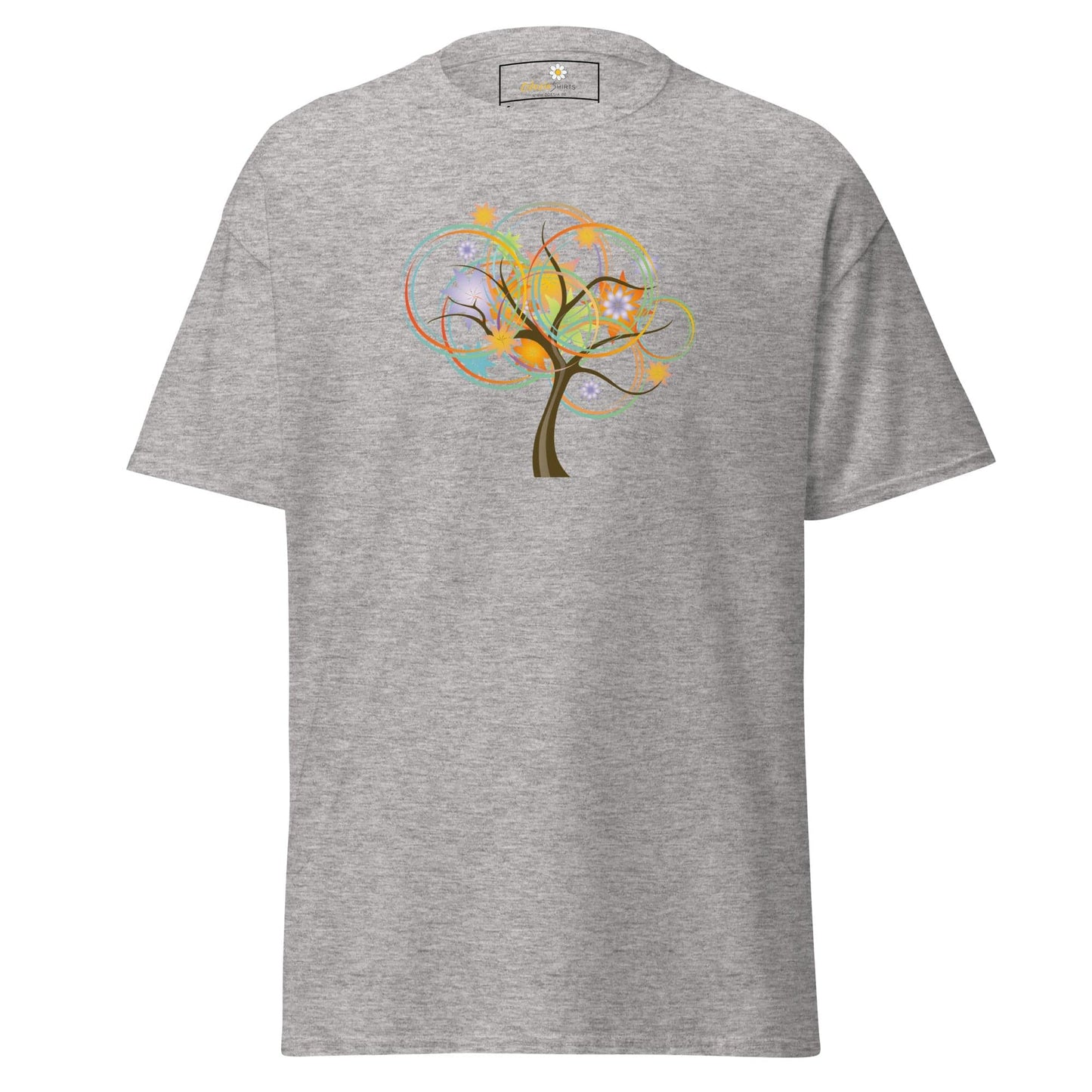 Unisex classic t-shirt - NATURE LIFE TREE - REGULAR - Sport Grey / S