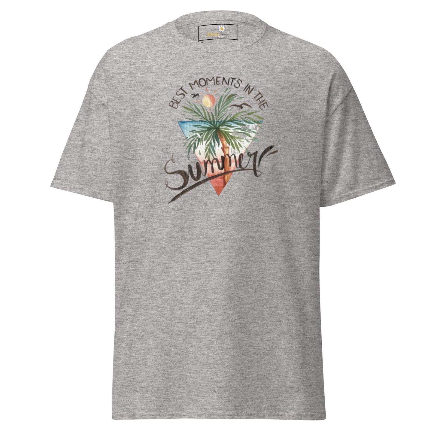 Unisex classic t-shirt - SUMMER SCENE - REGULAR - Sport Grey / S