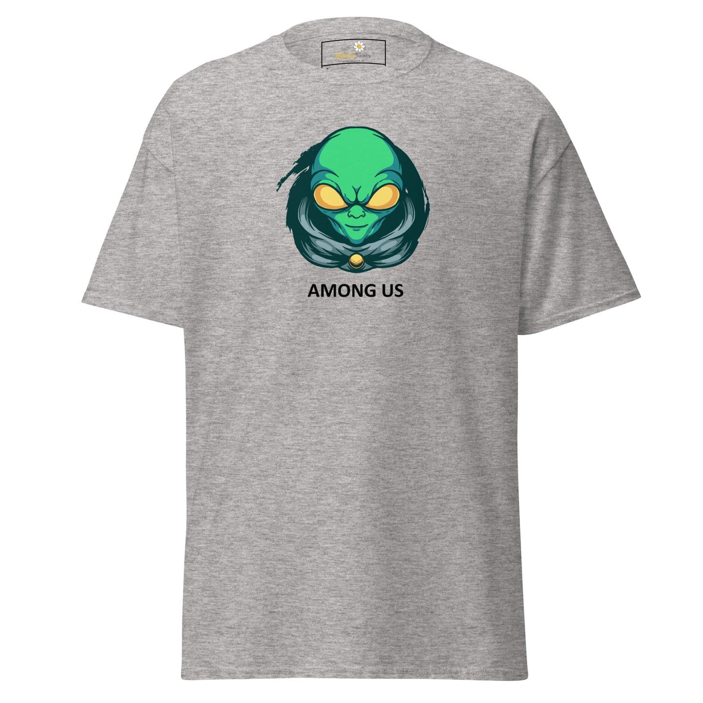 Unisex classic t-shirt - SPACE ALIEN AMONG US - REGULAR - Sport Grey / S