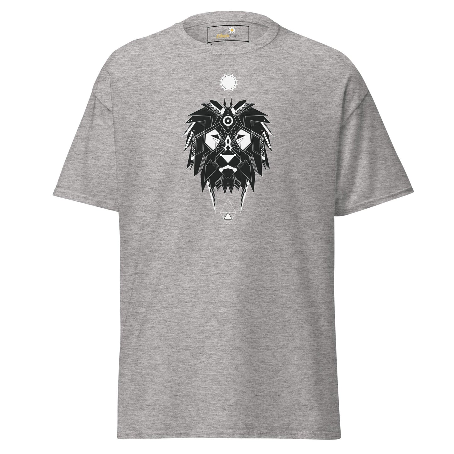 Unisex classic t-shirt - ABSTRACT MYSTIC LION HEAD - REGULAR - Sport Grey / S