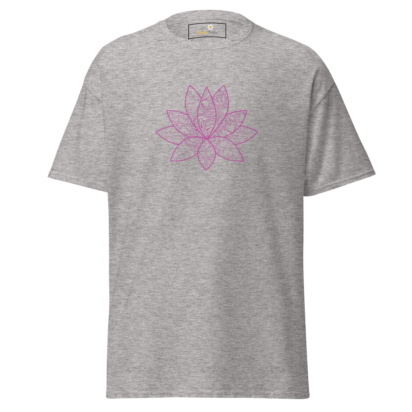 Unisex classic t-shirt - NATURE SPIRITUAL LOTUS FLOWER - REGULAR - Sport Grey / S