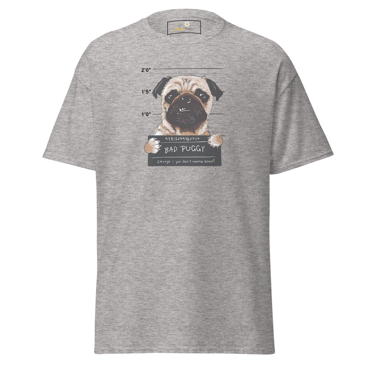 Unisex classic t-shirt - ANIMALS BAD PUPPY - REGULAR - Sport Grey / S