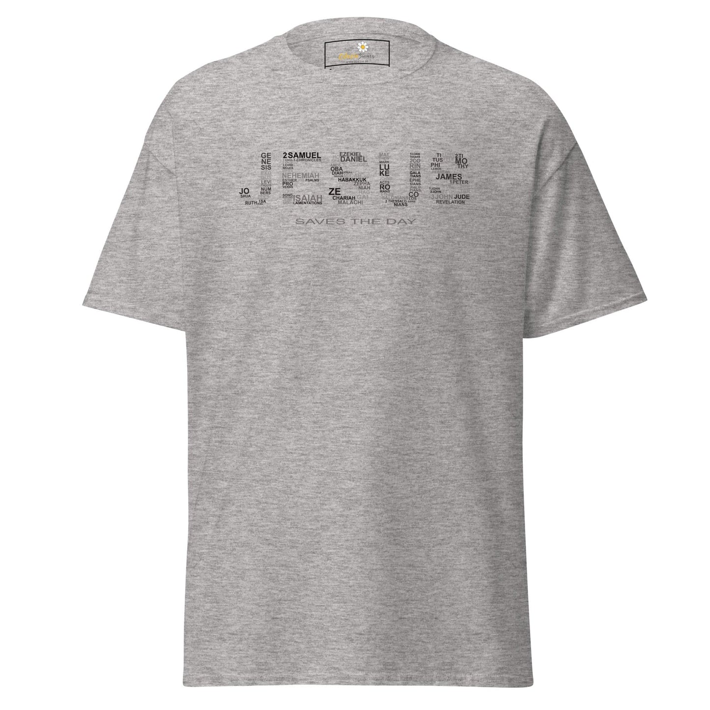 Unisex classic t-shirt - SPIRITUAL JESUS SAVES DAY - REGULAR - Sport Grey / S