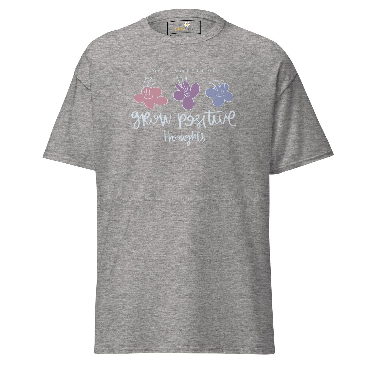 Unisex classic t-shirt - POSITIVE GROW THOUGHTS - REGULAR - Sport Grey / S