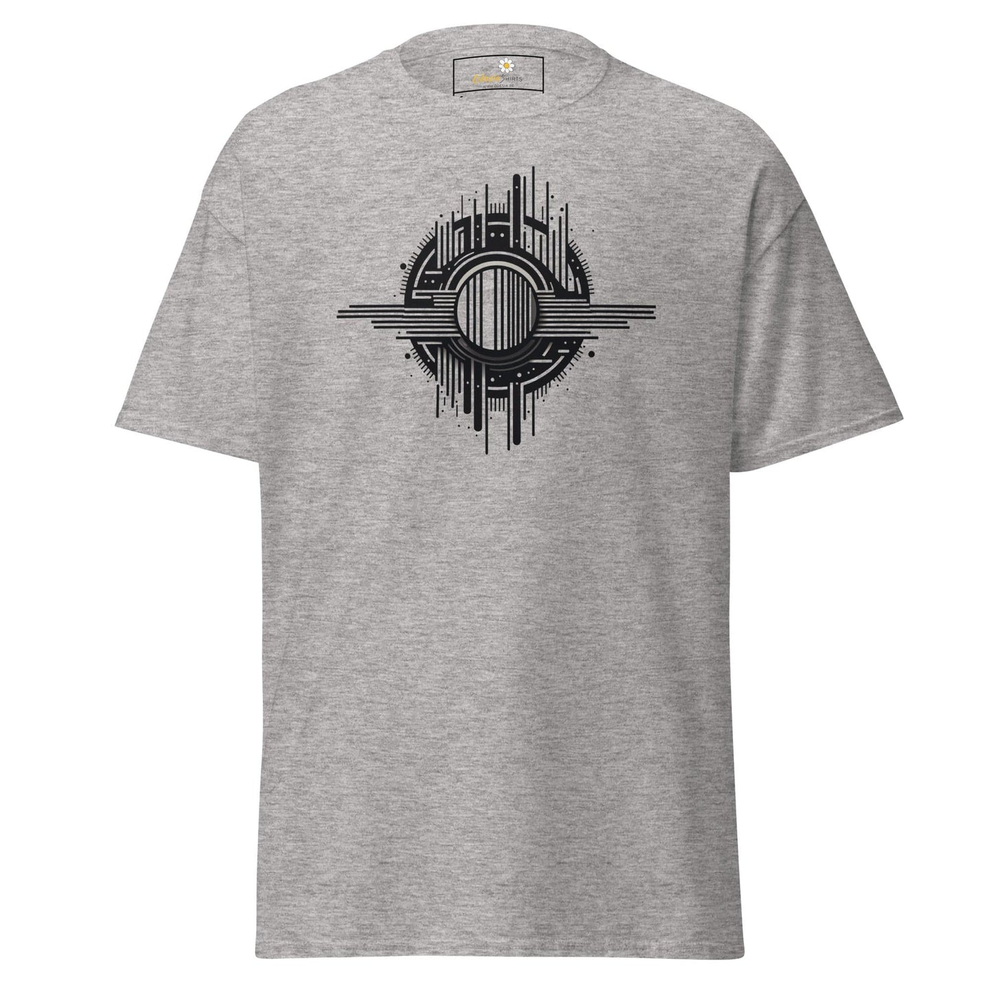 Unisex classic t-shirt - ABSTRACT SPHERE LINES - REGULAR - Sport Grey / S