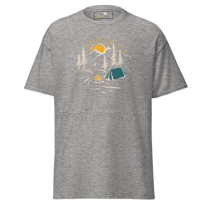 Unisex classic t-shirt - ADVENTURE CAMPFIRE CIRCLE - REGULAR - Sport Grey / S
