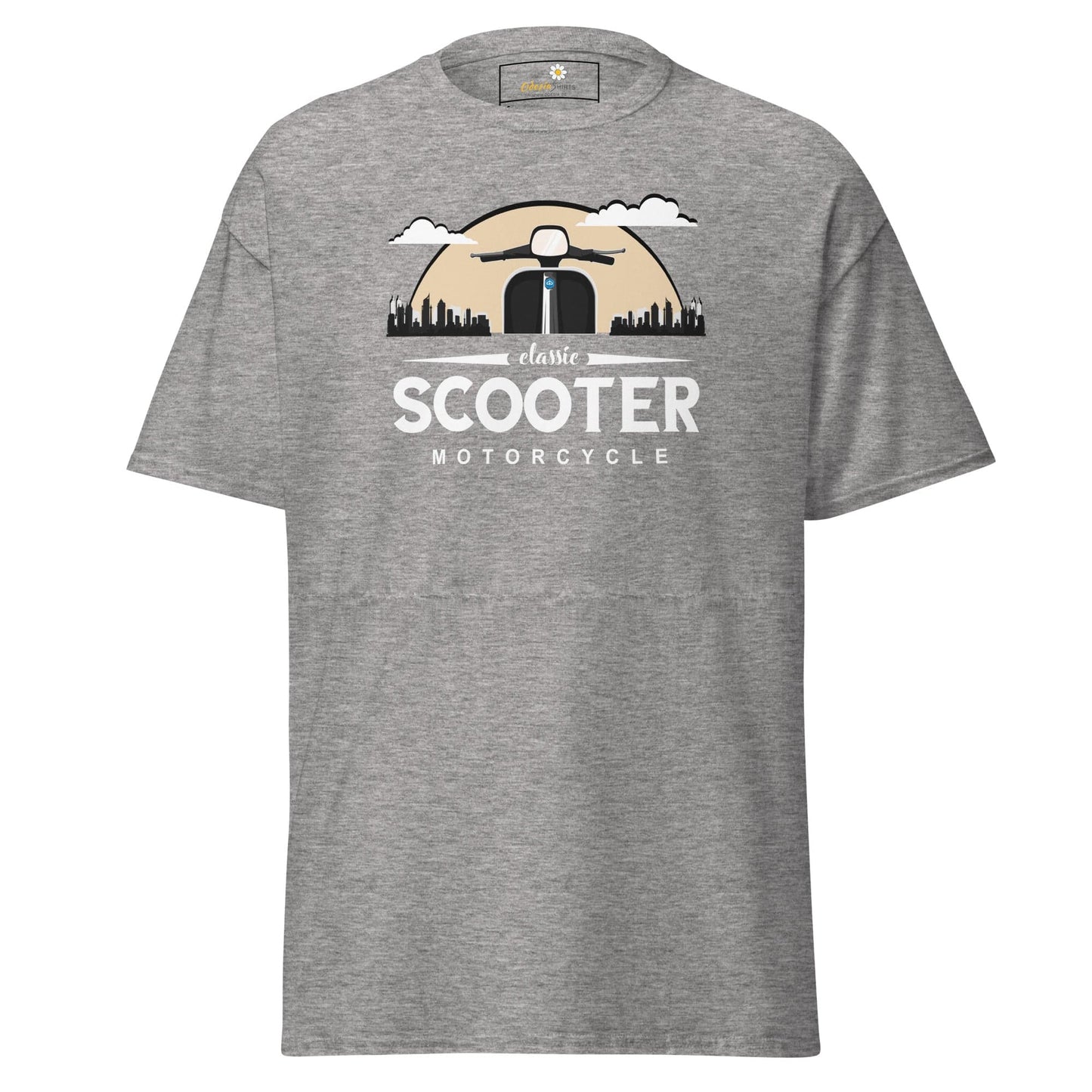 Unisex classic t-shirt - MOTOR SCOOTER RIDE - REGULAR - Sport Grey / S