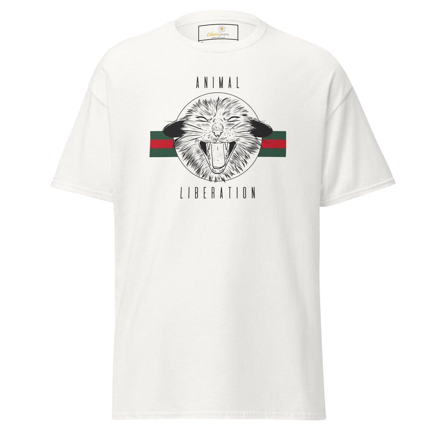 Unisex classic t-shirt - VEGAN ANIMAL LIBERATION - REGULAR - White / S