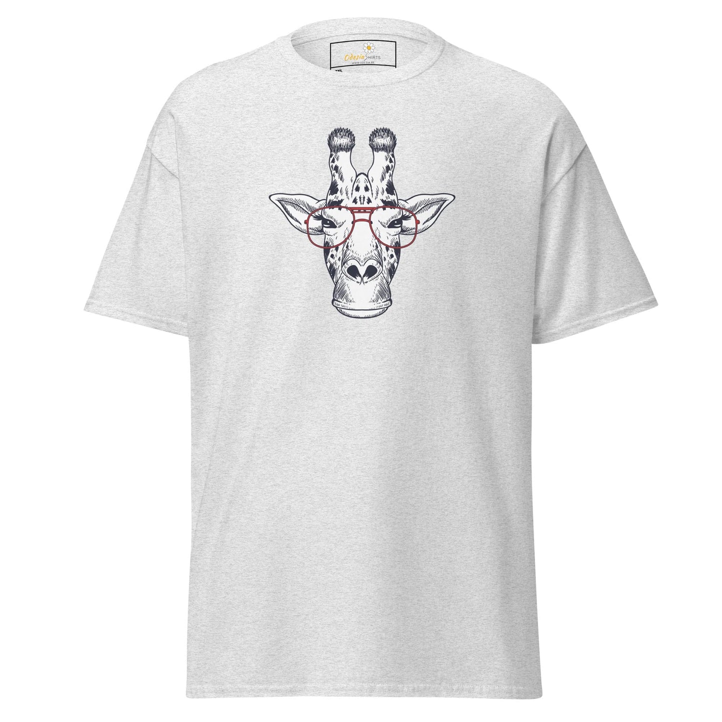 White T-shirt with Giraffe graphic for men and women in 2XL to 5XL sizes