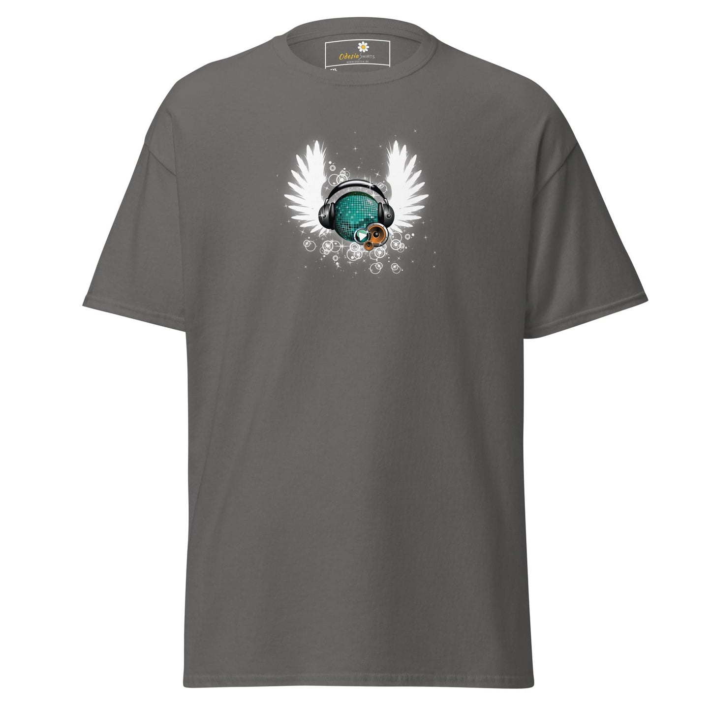Gray T-shirt with graphic design for men and women in 2XL to 5XL sizes