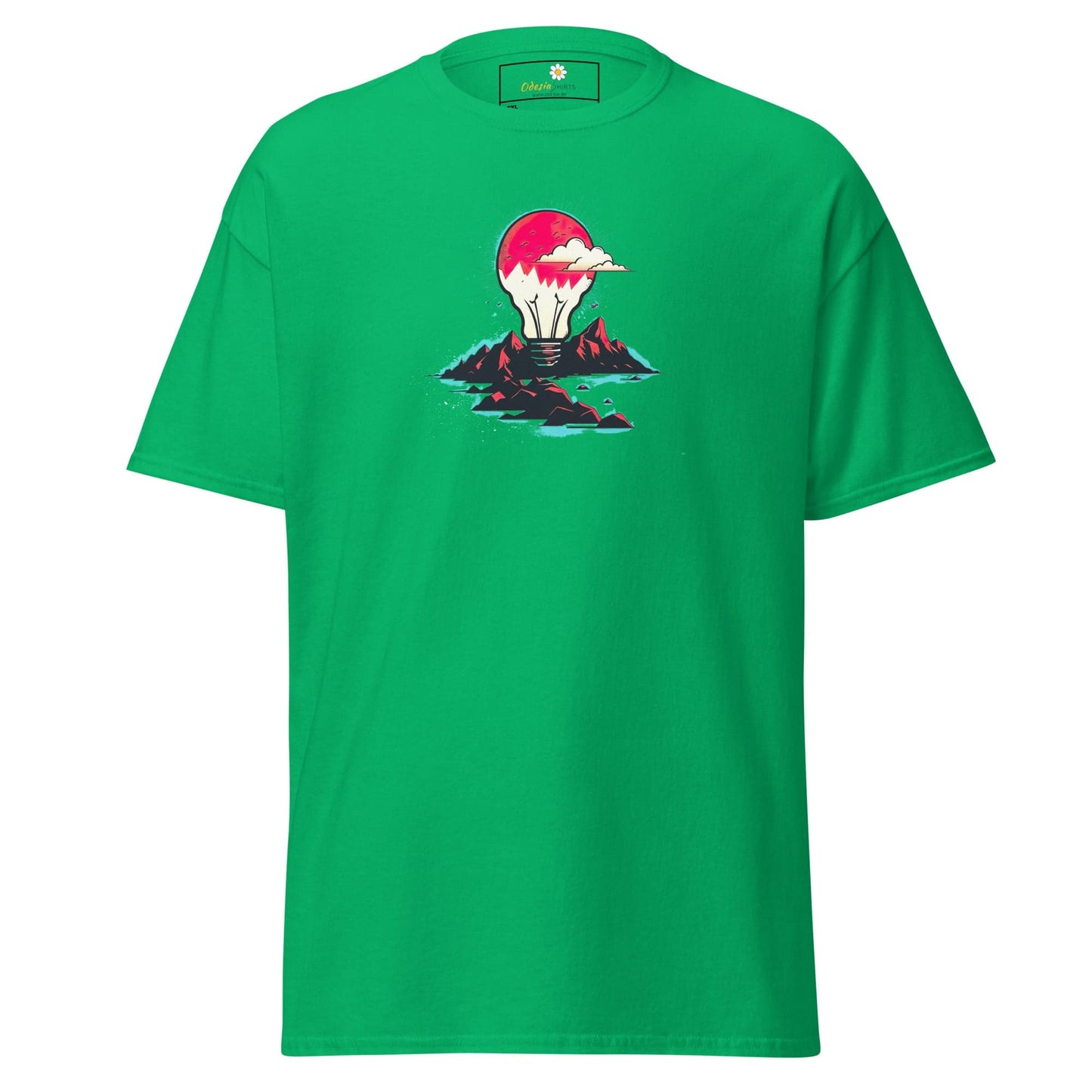 Green graphic T-shirt displayed in men’s and women’s T-SHIRT DESIGN TEE from 2XL to 5XL