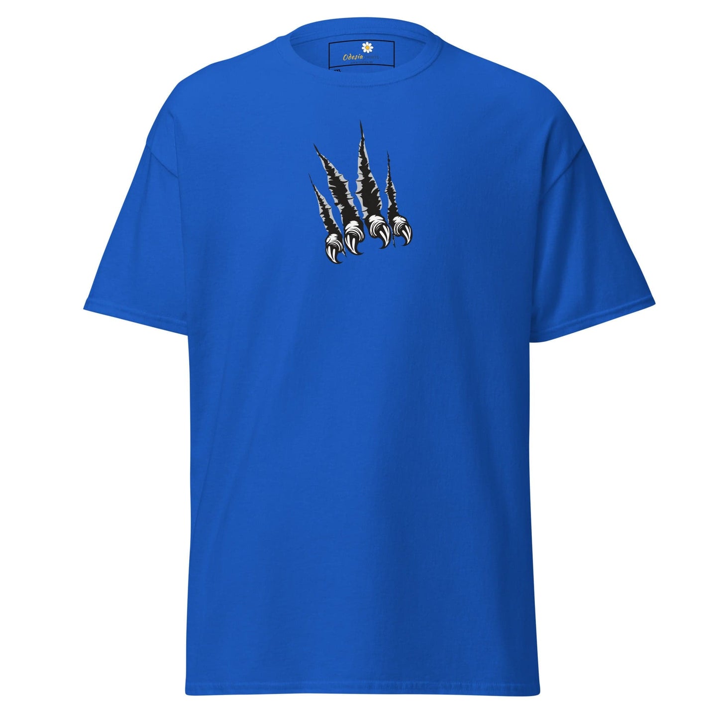 Blue T-shirt with claw marks from the T-SHIRT DESIGN TEE collection for Men and Women